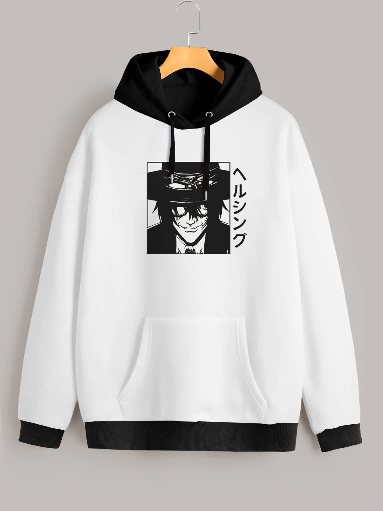 Buzo ancho hoodie Hellsing Alucard