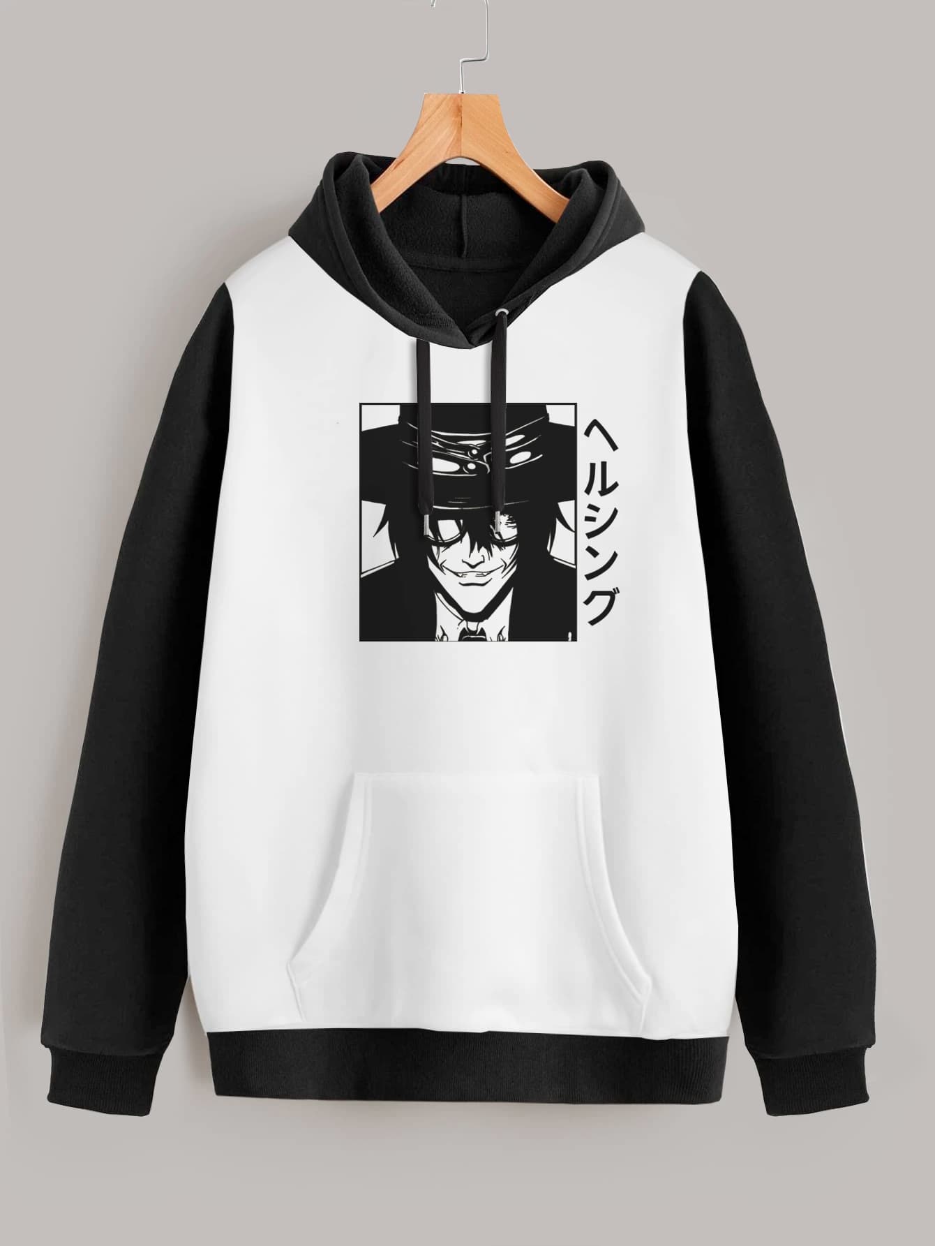 Buzo ancho hoodie Hellsing Alucard