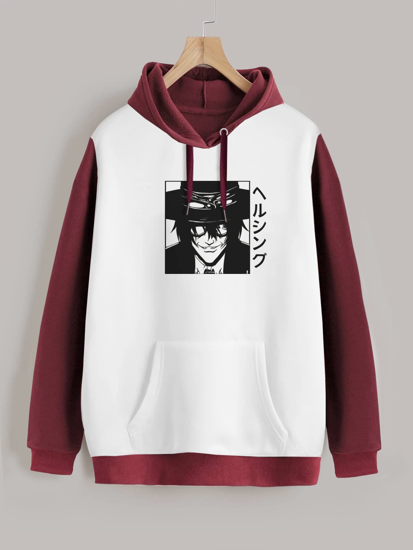 Buzo ancho hoodie Hellsing Alucard