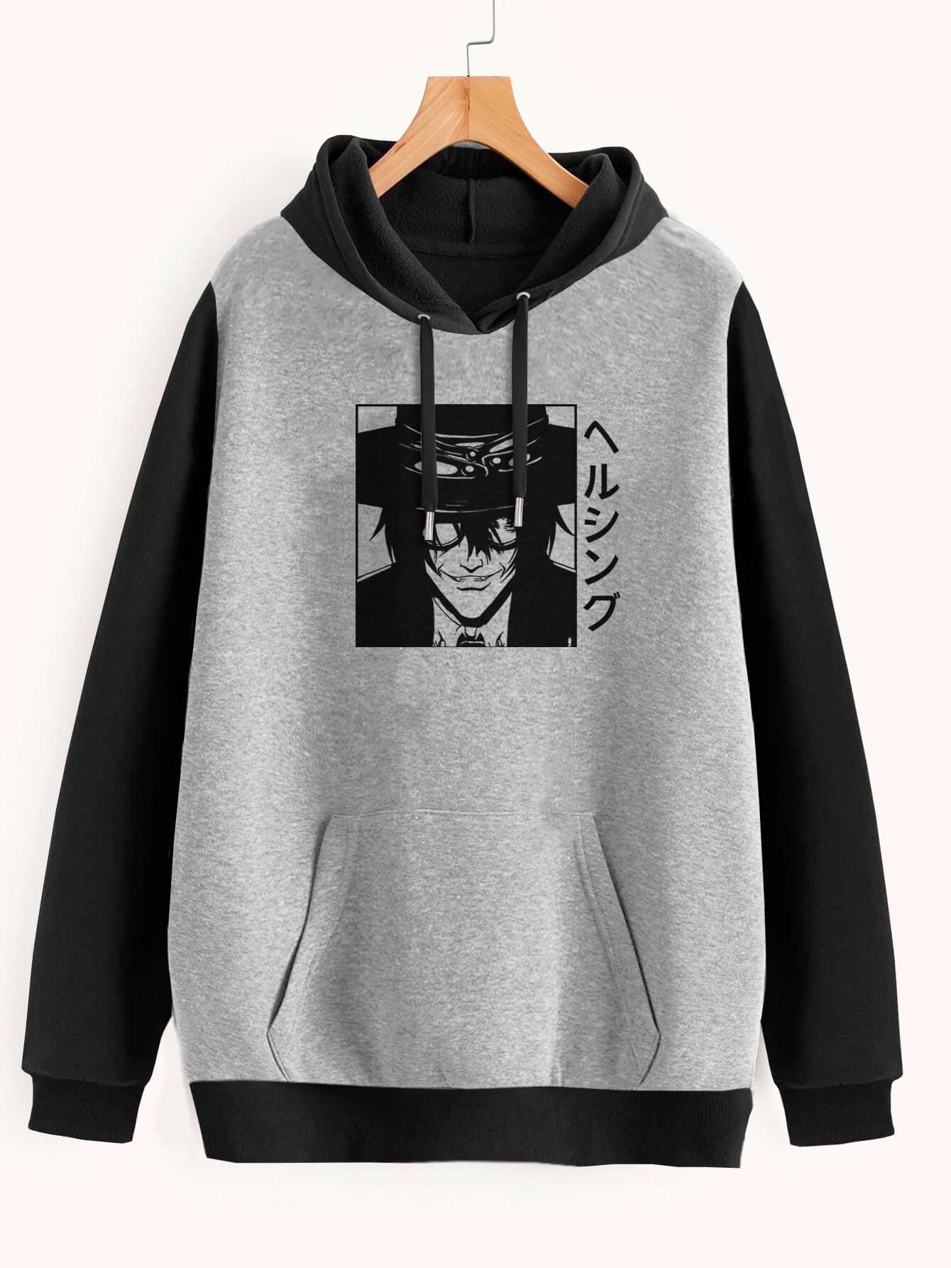 Buzo ancho hoodie Hellsing Alucard