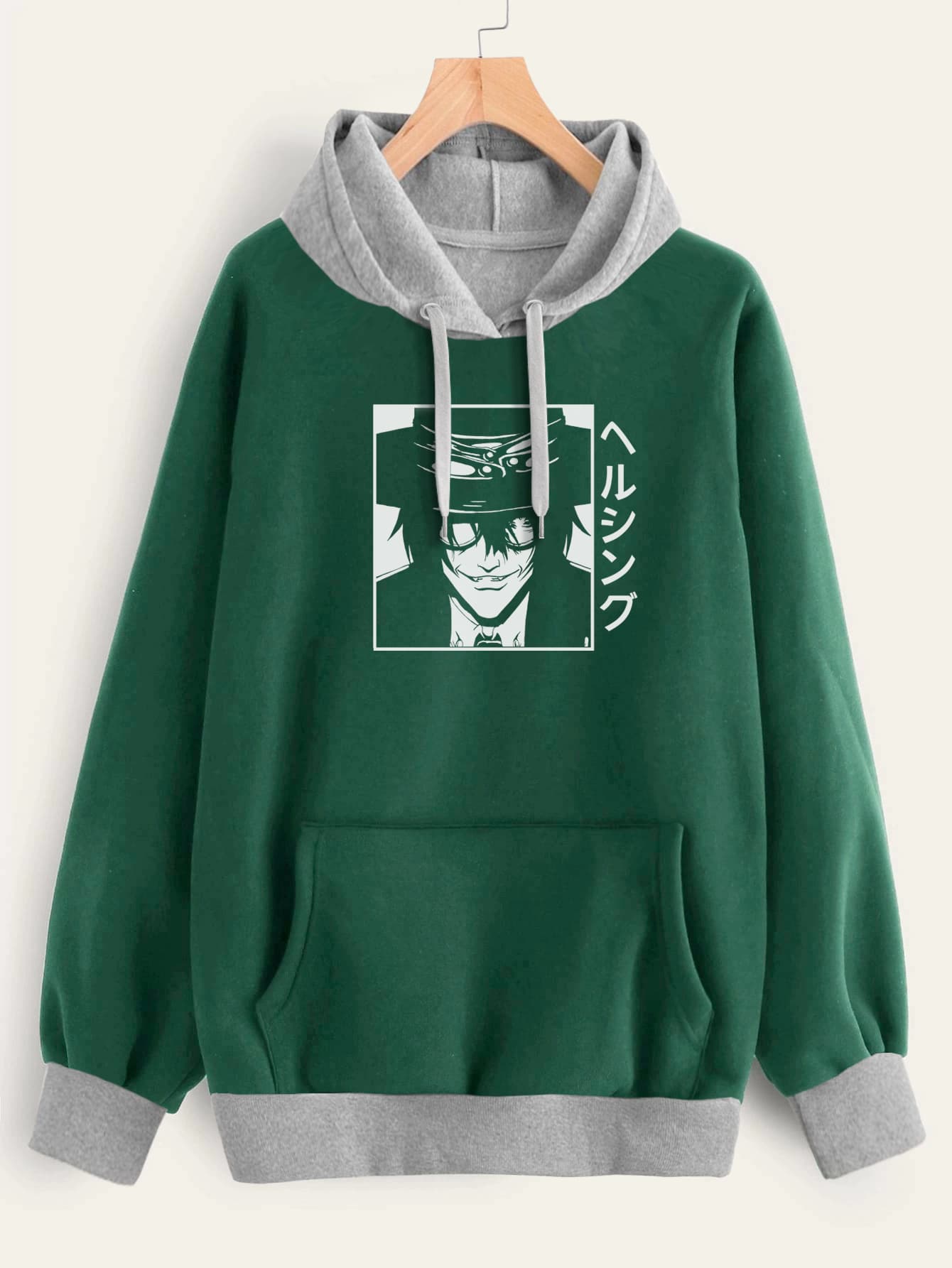 Buzo ancho hoodie Hellsing Alucard