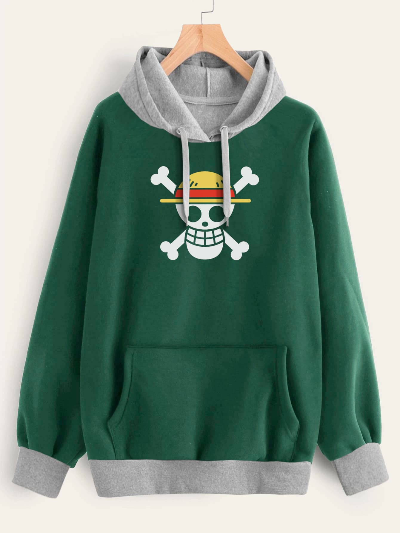 Buzo ancho hoodie One Piece