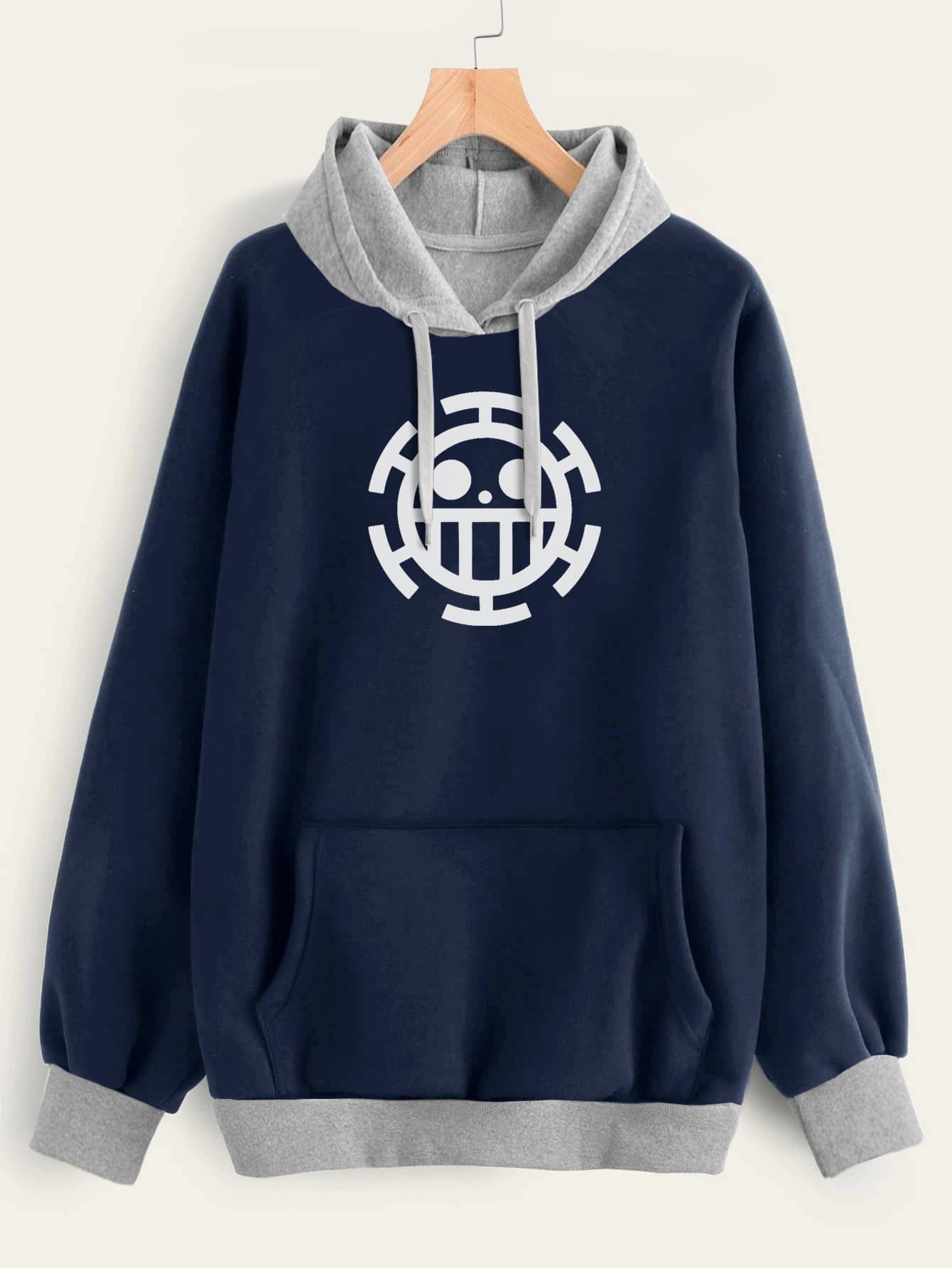 Buzo ancho hoodie Trafalgar Law Logo