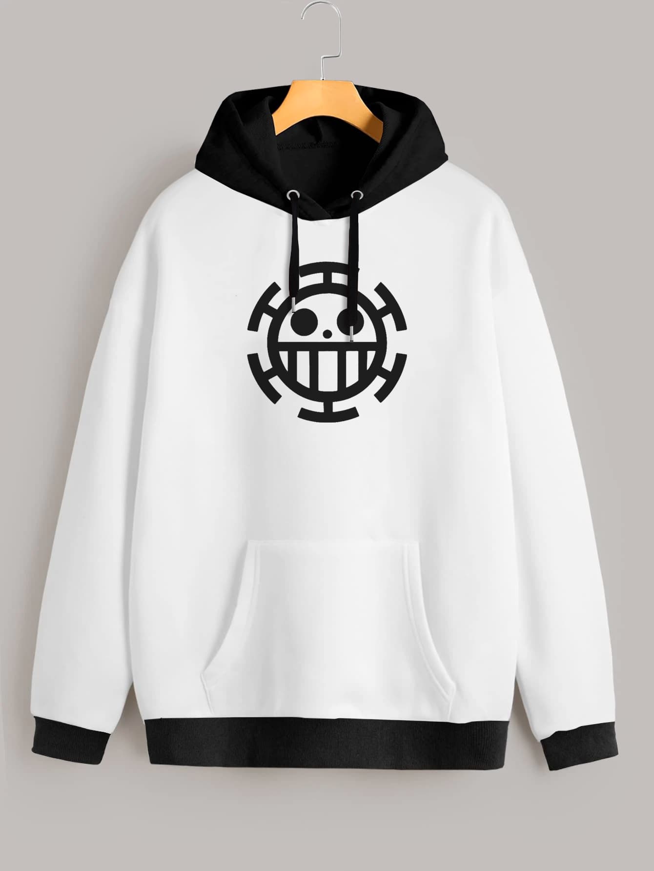 Buzo ancho hoodie Trafalgar Law Logo