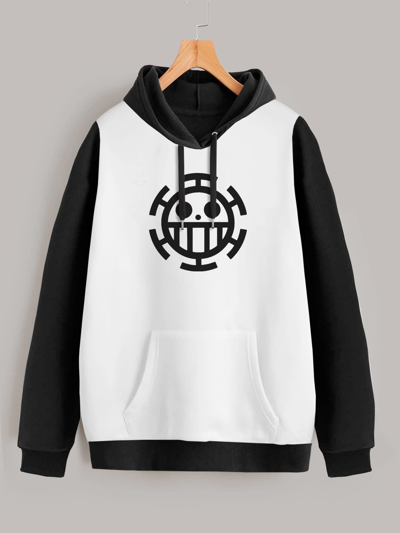 Buzo ancho hoodie Trafalgar Law Logo
