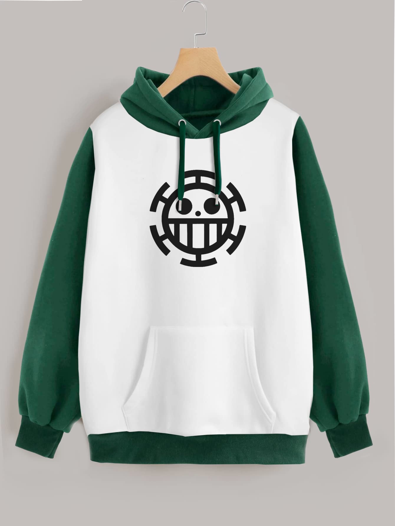 Buzo ancho hoodie Trafalgar Law Logo