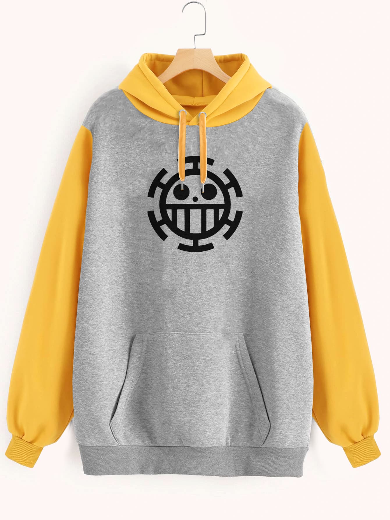Buzo ancho hoodie Trafalgar Law Logo