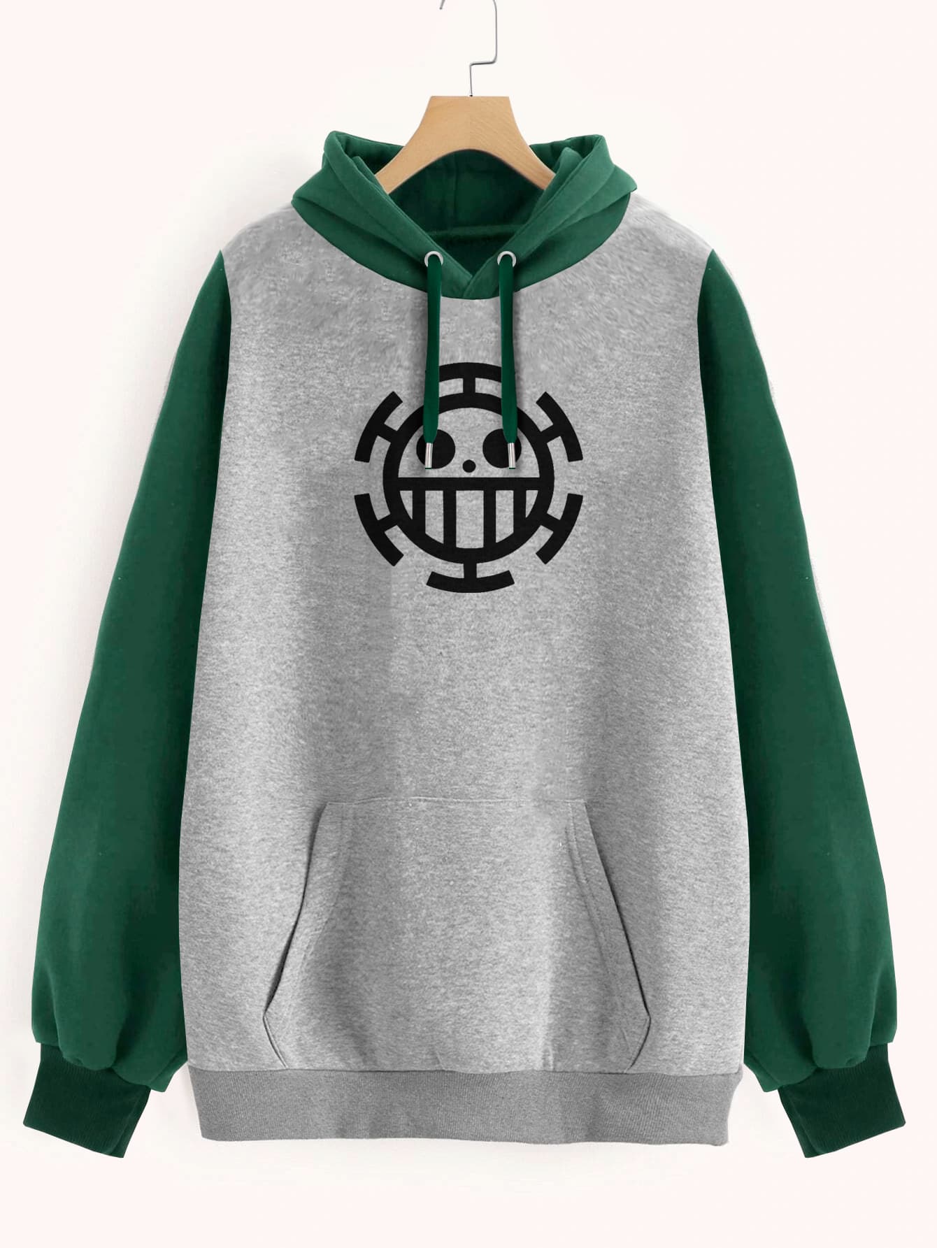 Buzo ancho hoodie Trafalgar Law Logo