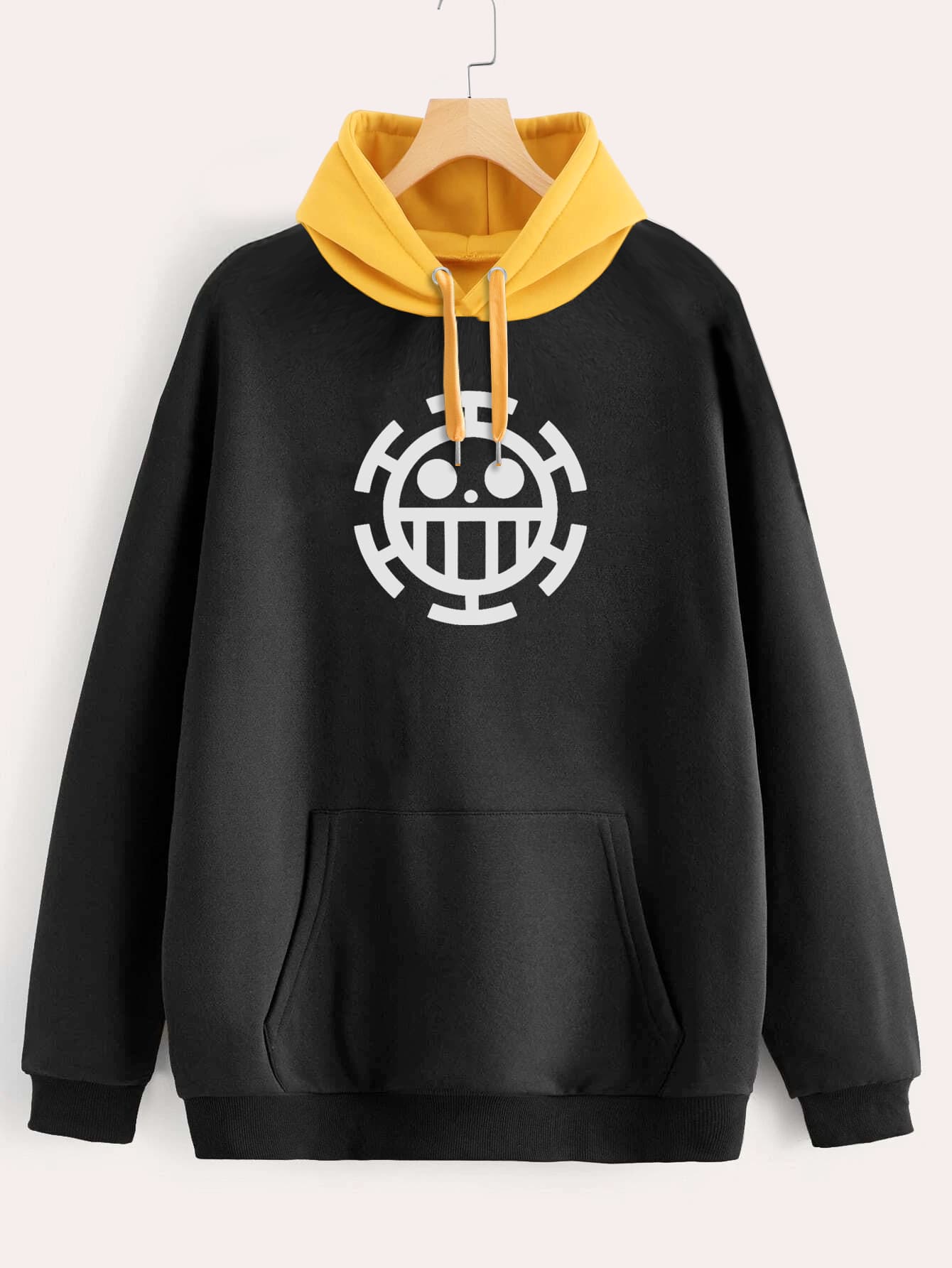 Buzo ancho hoodie Trafalgar Law Logo