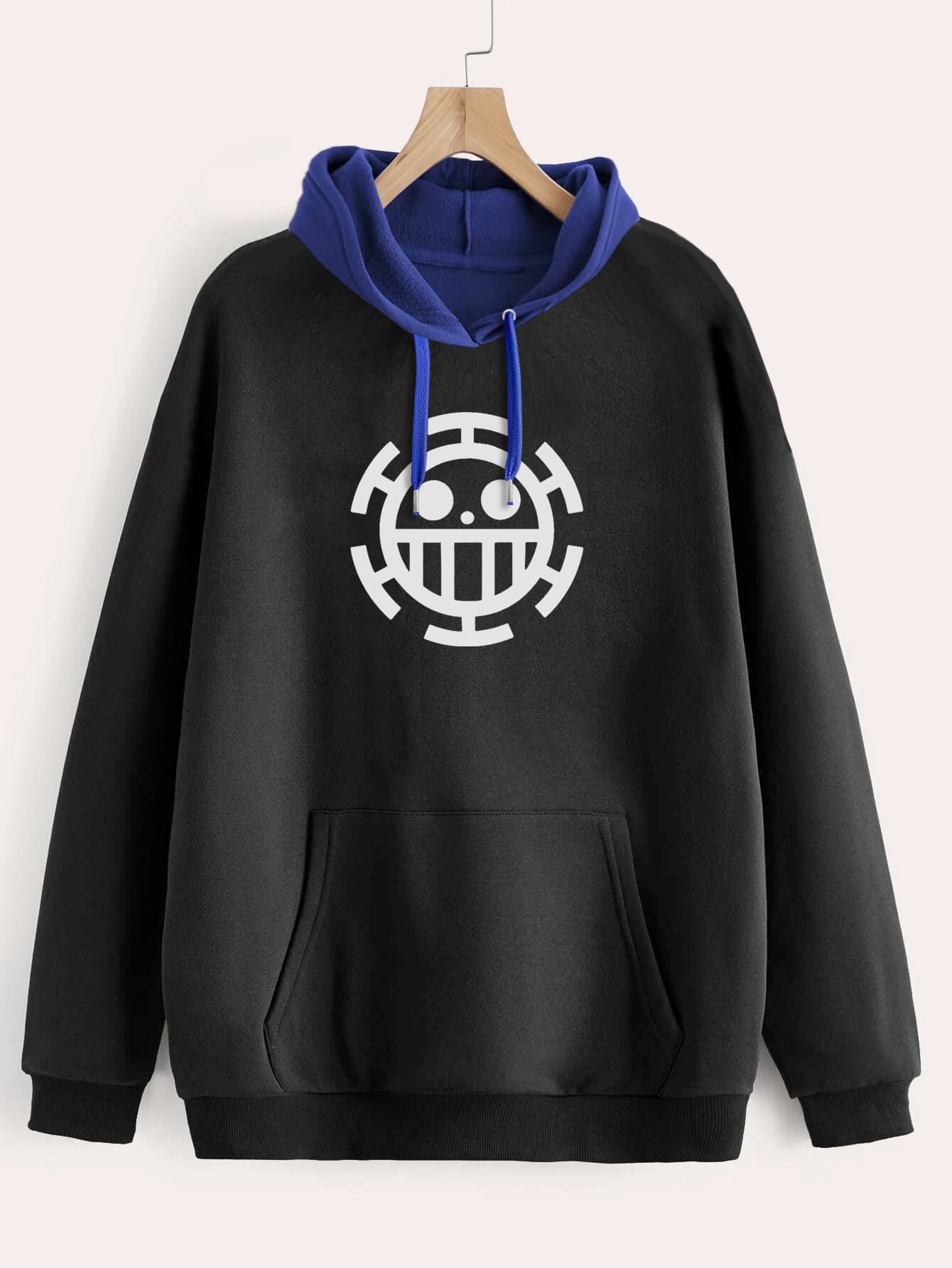 Buzo ancho hoodie Trafalgar Law Logo