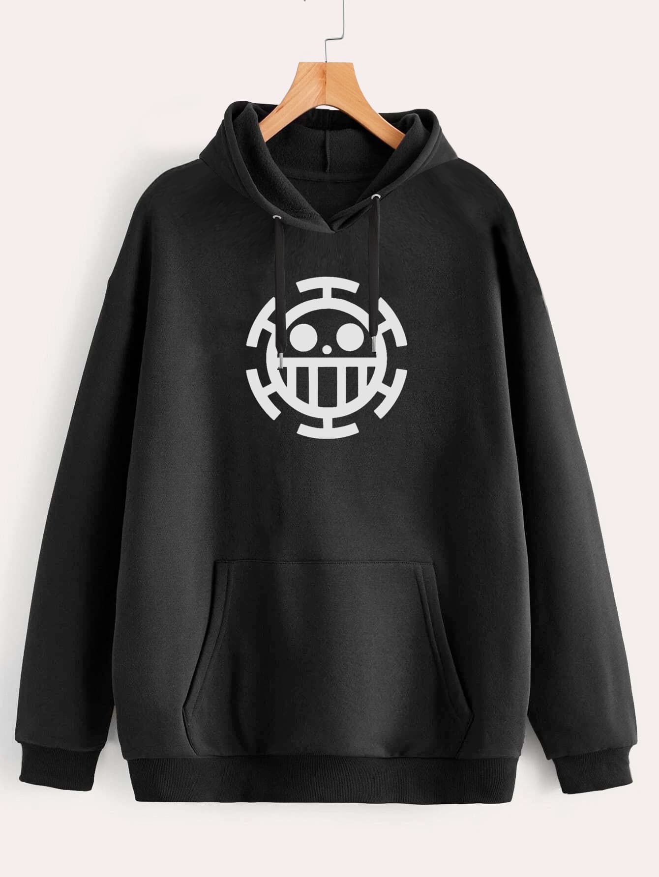 Buzo ancho hoodie Trafalgar Law Logo