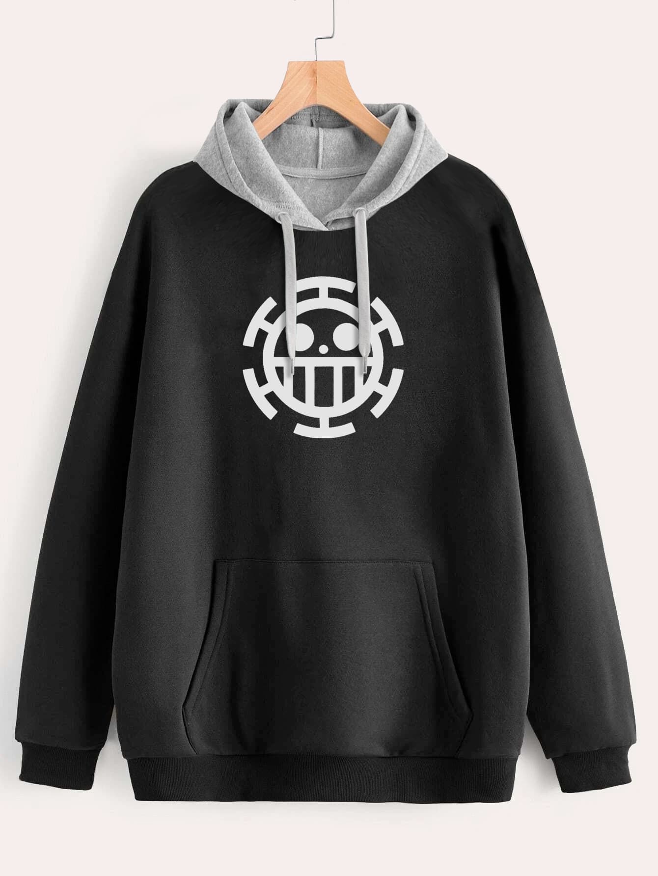 Buzo ancho hoodie Trafalgar Law Logo