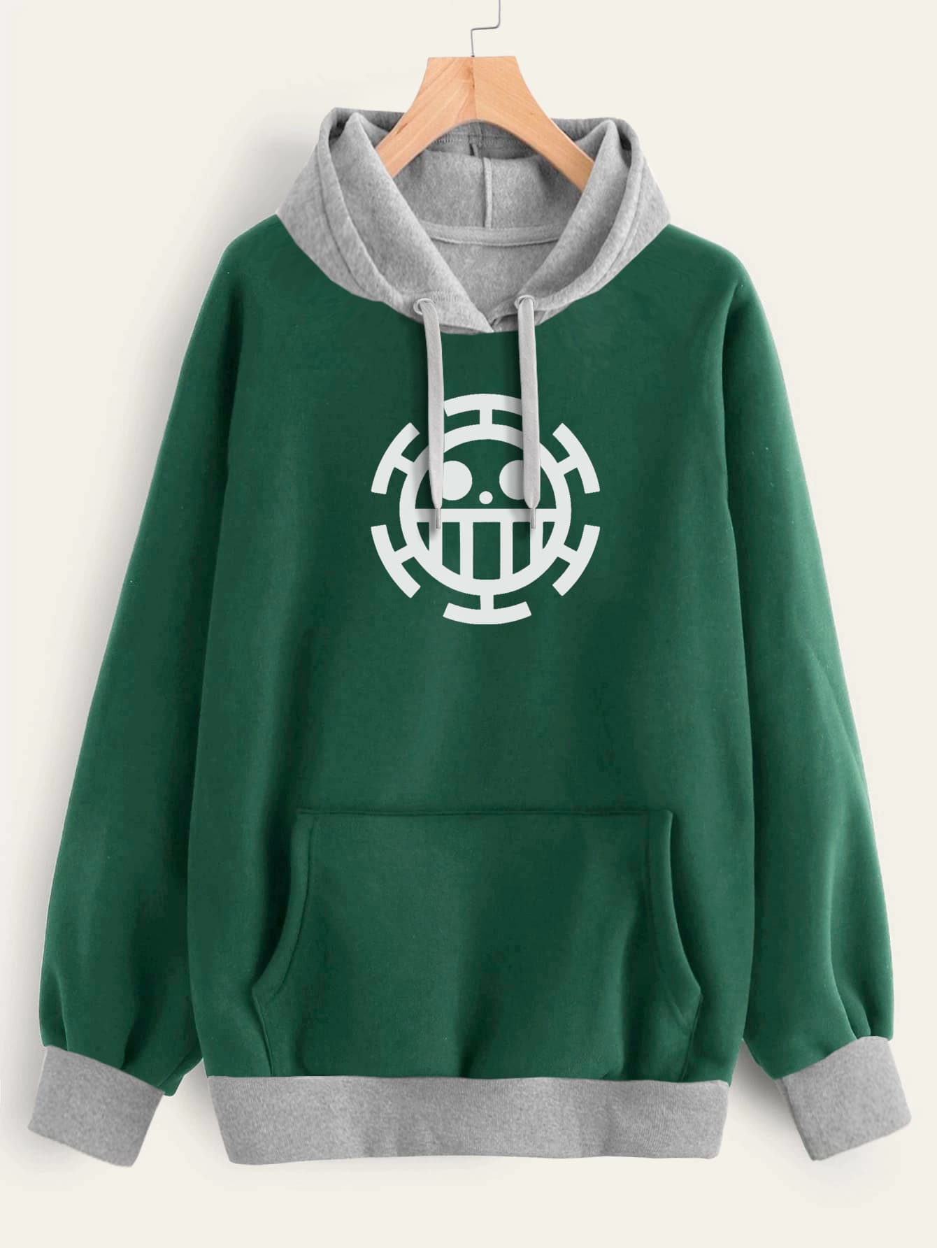 Buzo ancho hoodie Trafalgar Law Logo