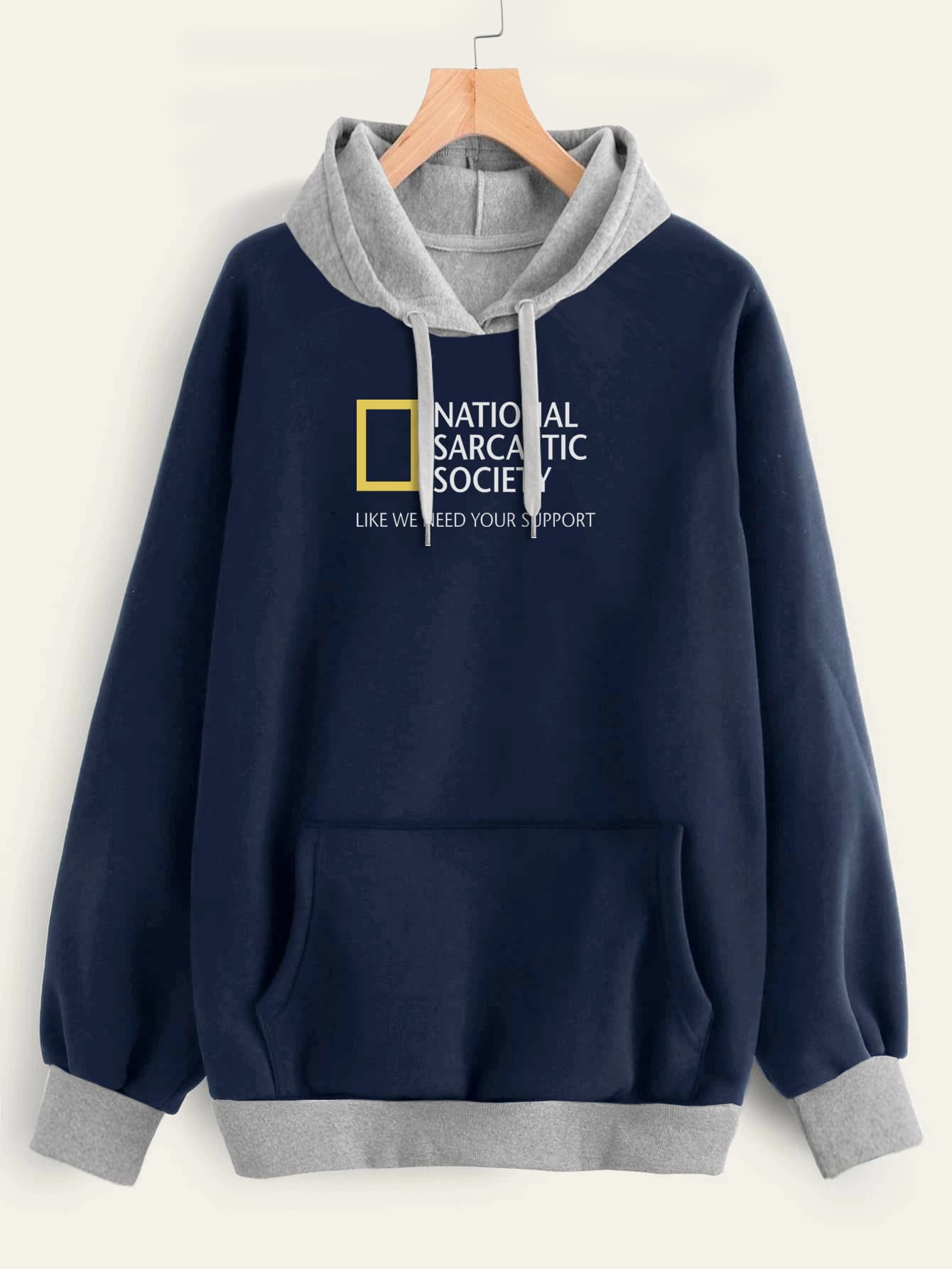 Buzo ancho hoodie National Sarcastic Society