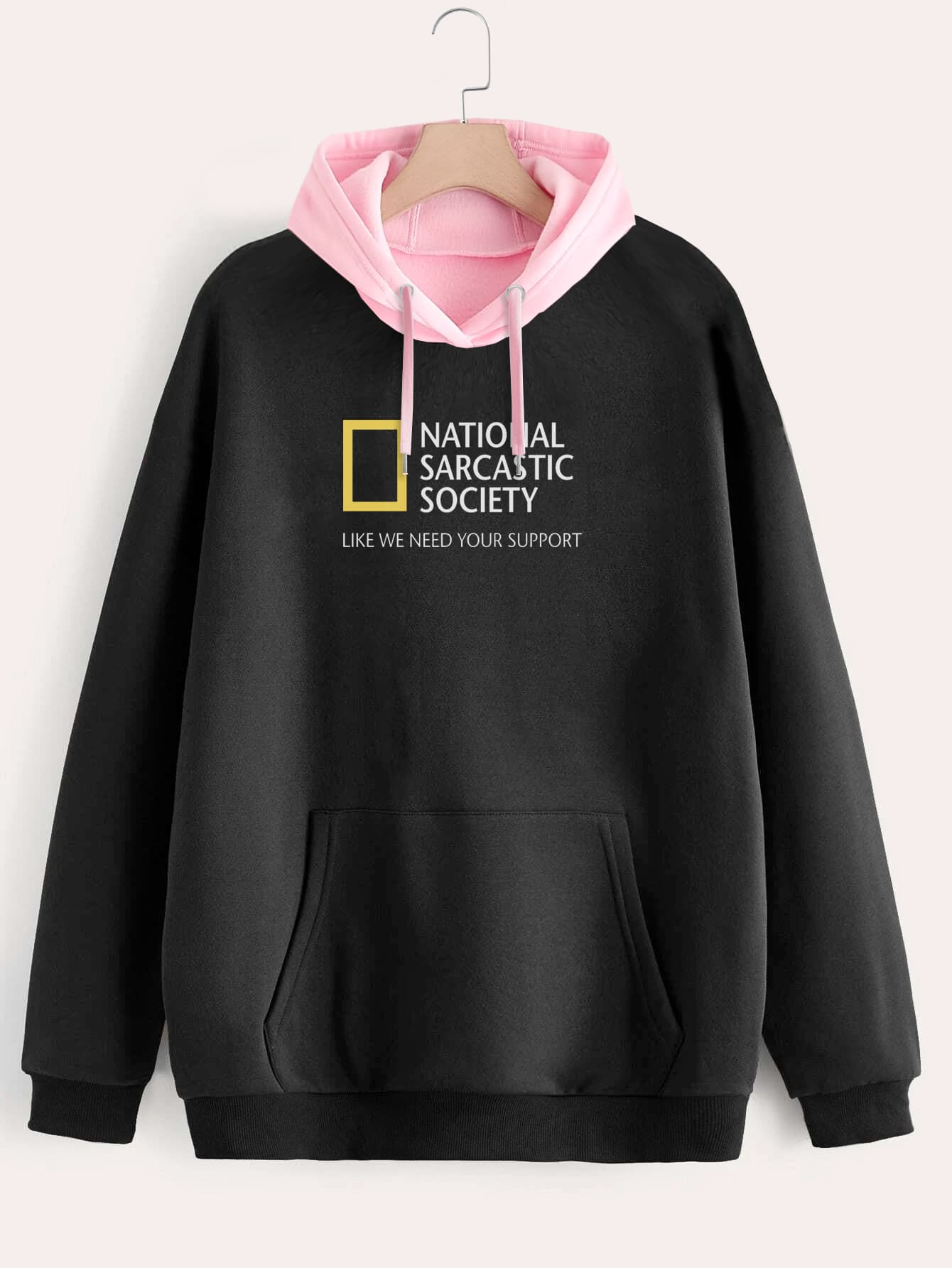 Buzo ancho hoodie National Sarcastic Society