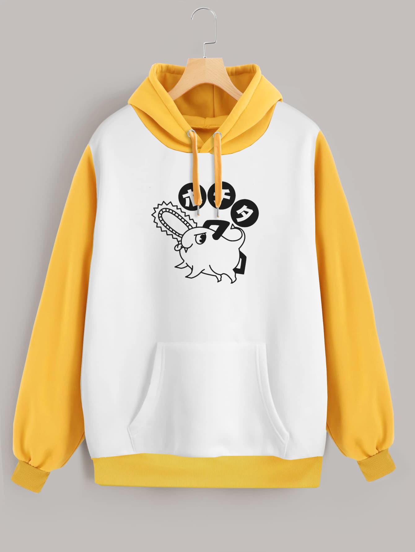 Buzo ancho hoodie Pochita