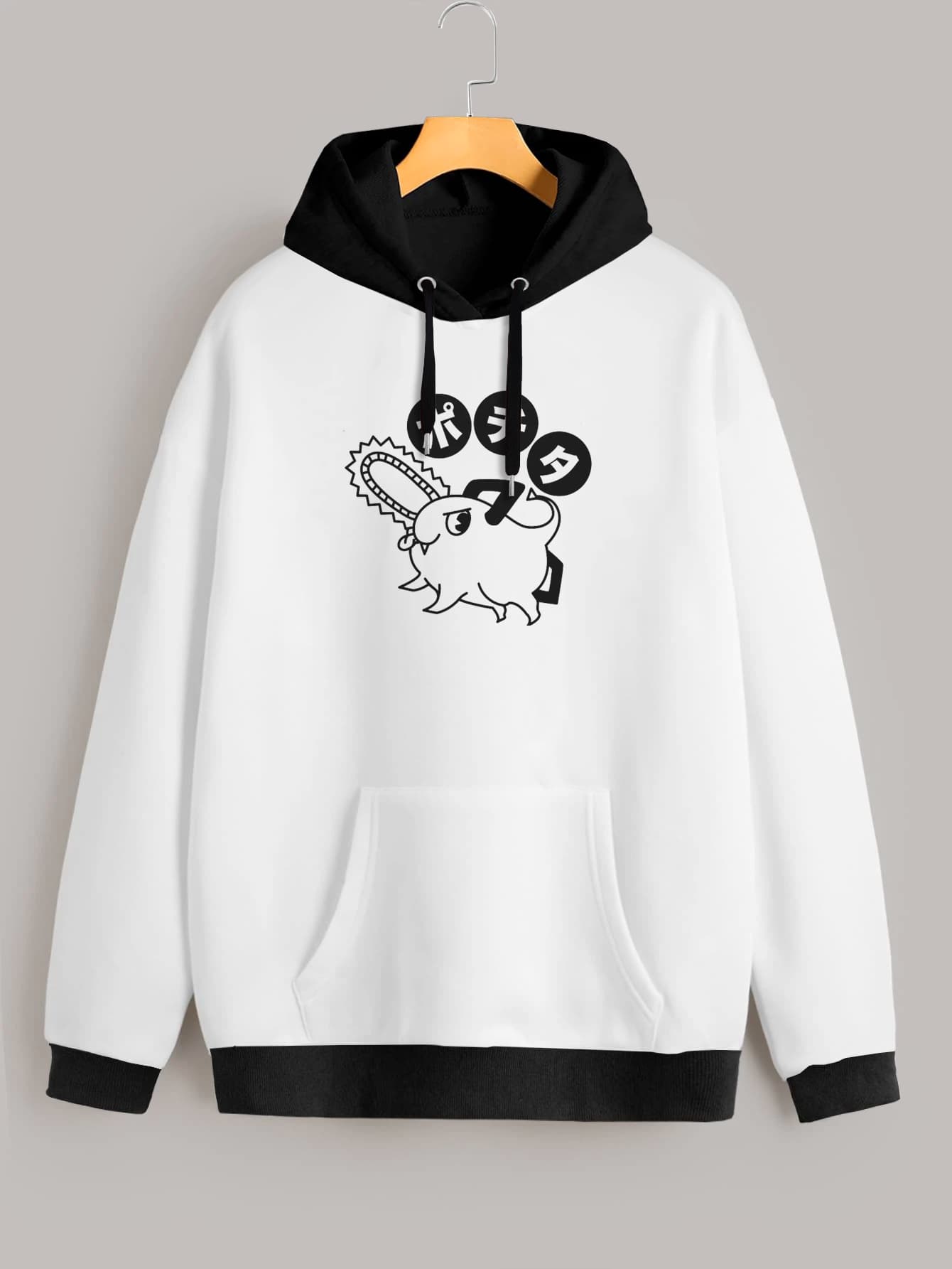 Buzo ancho hoodie Pochita