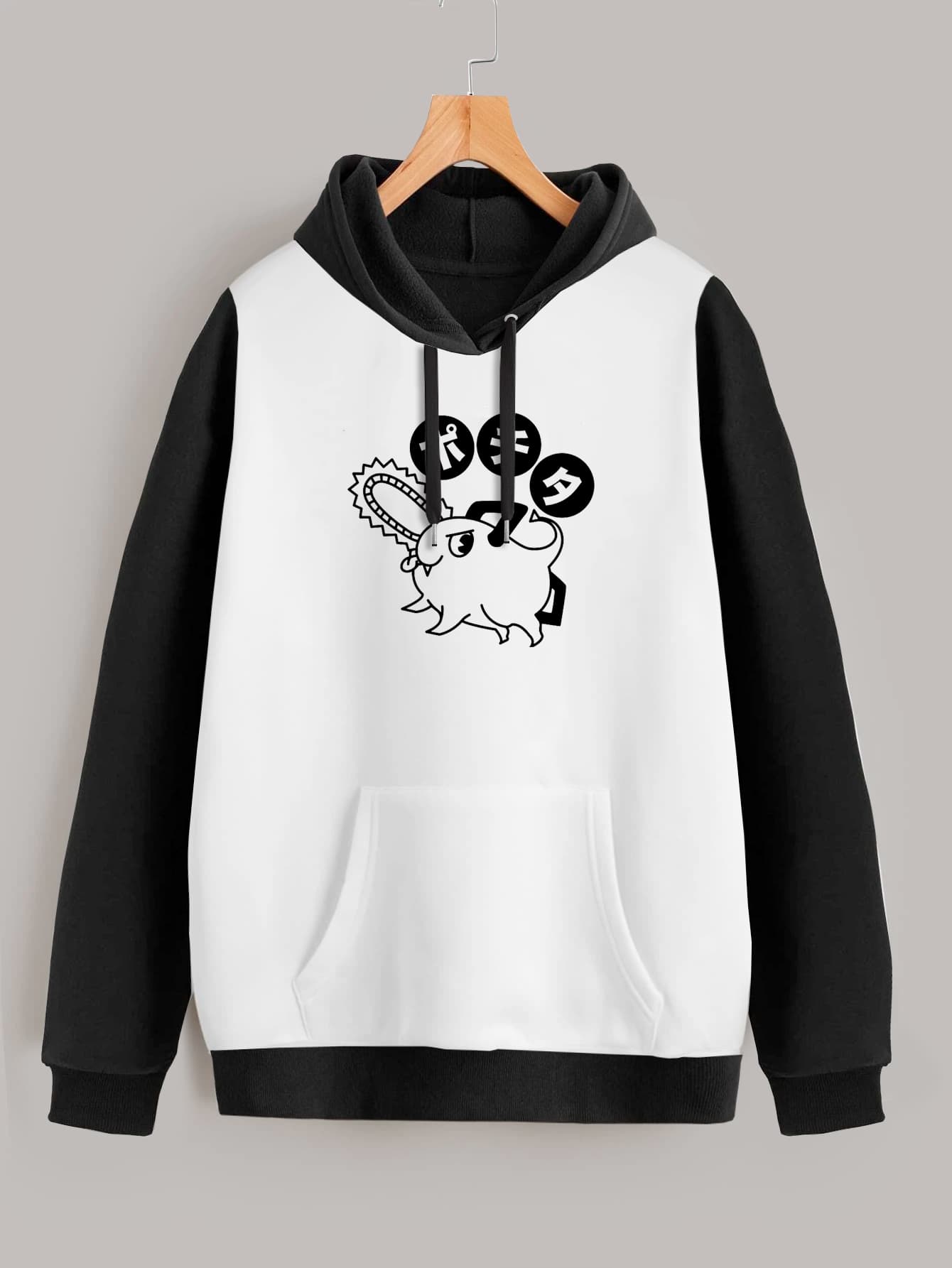 Buzo ancho hoodie Pochita