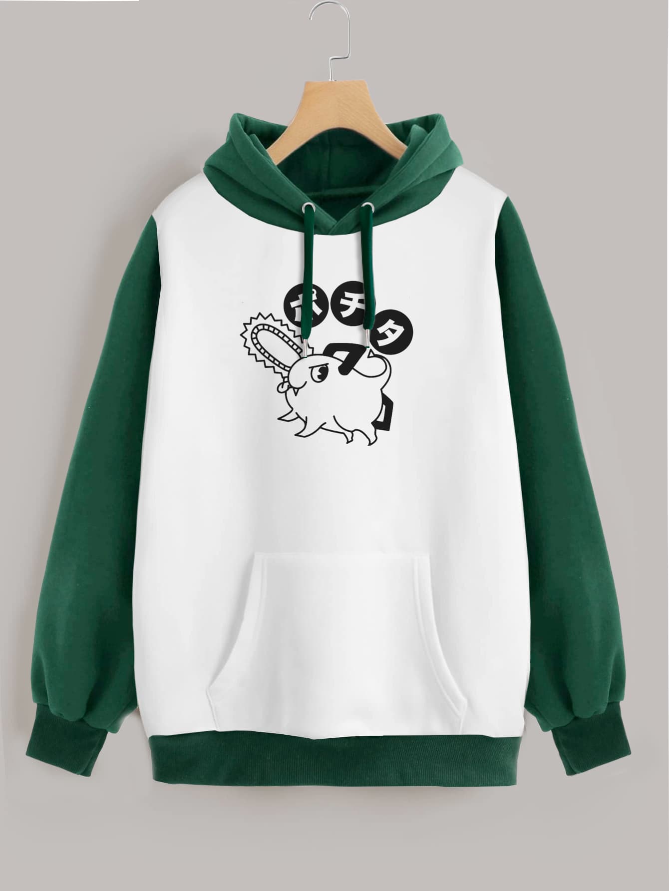 Buzo ancho hoodie Pochita