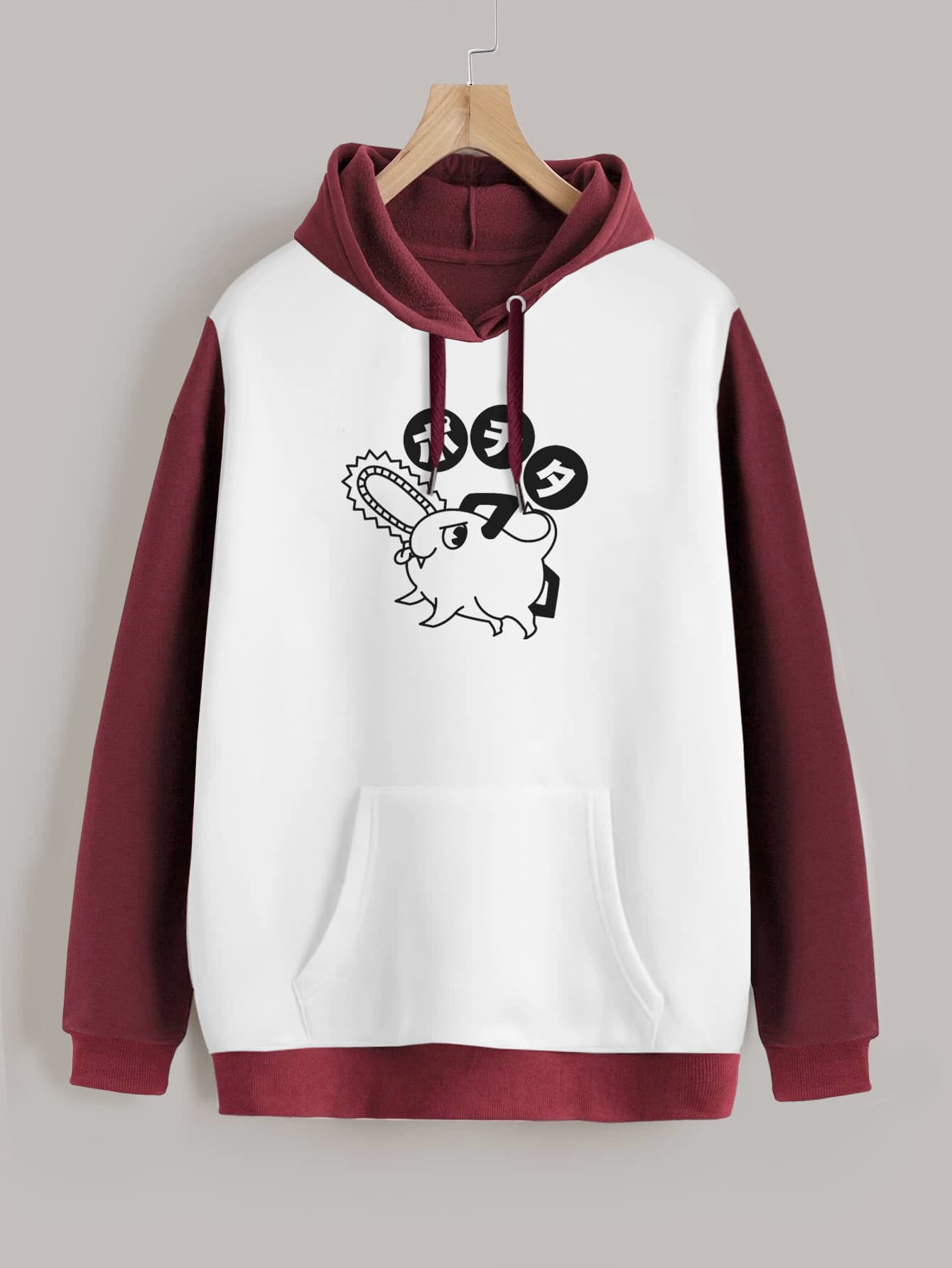 Buzo ancho hoodie Pochita