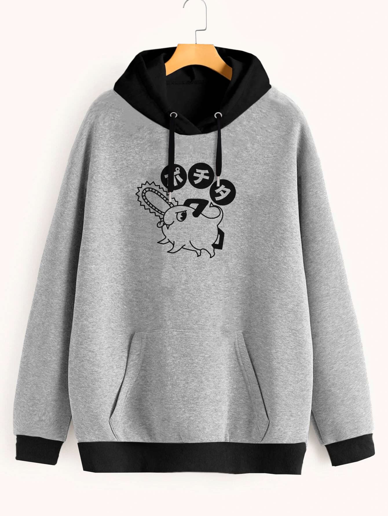 Buzo ancho hoodie Pochita