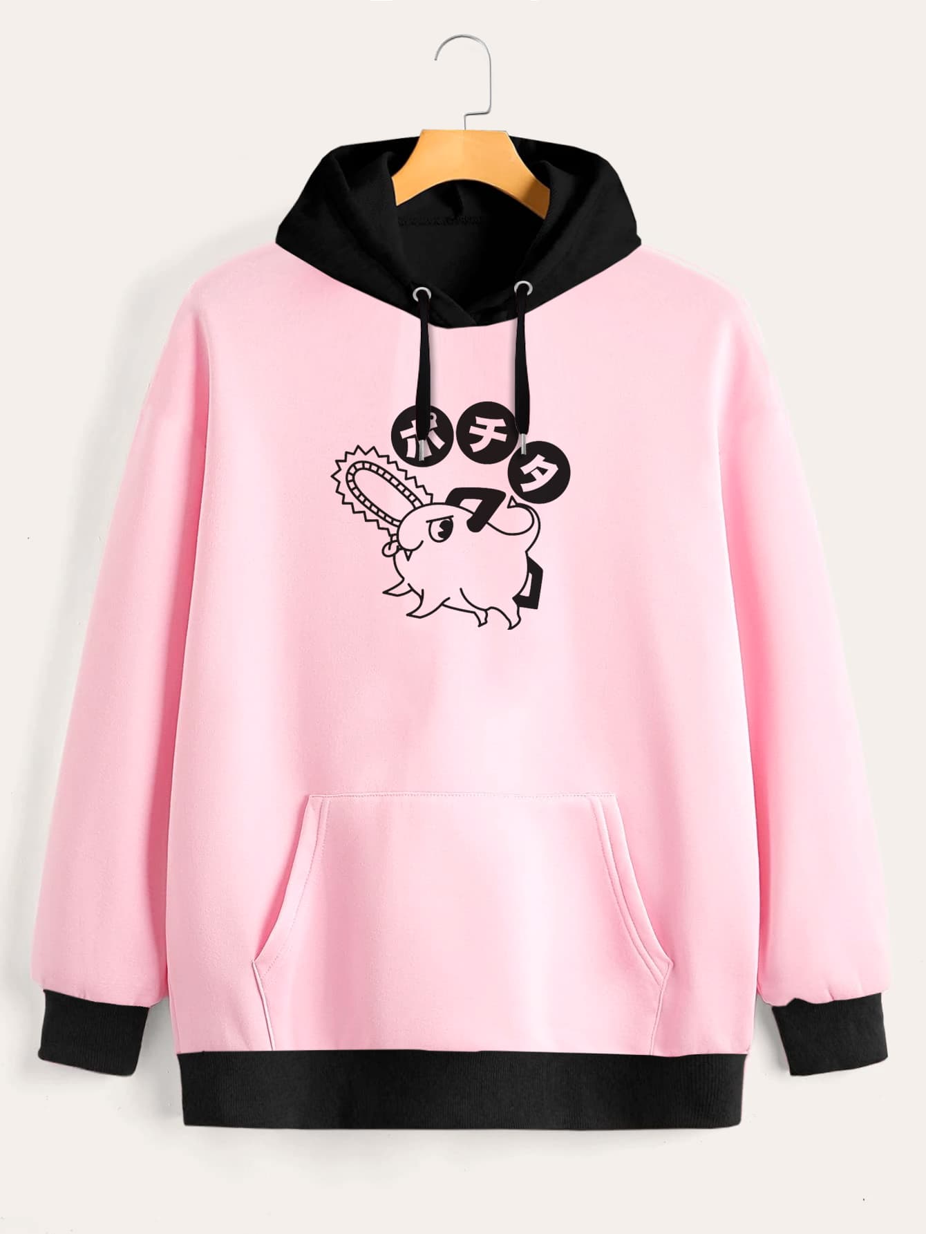 Buzo ancho hoodie Pochita