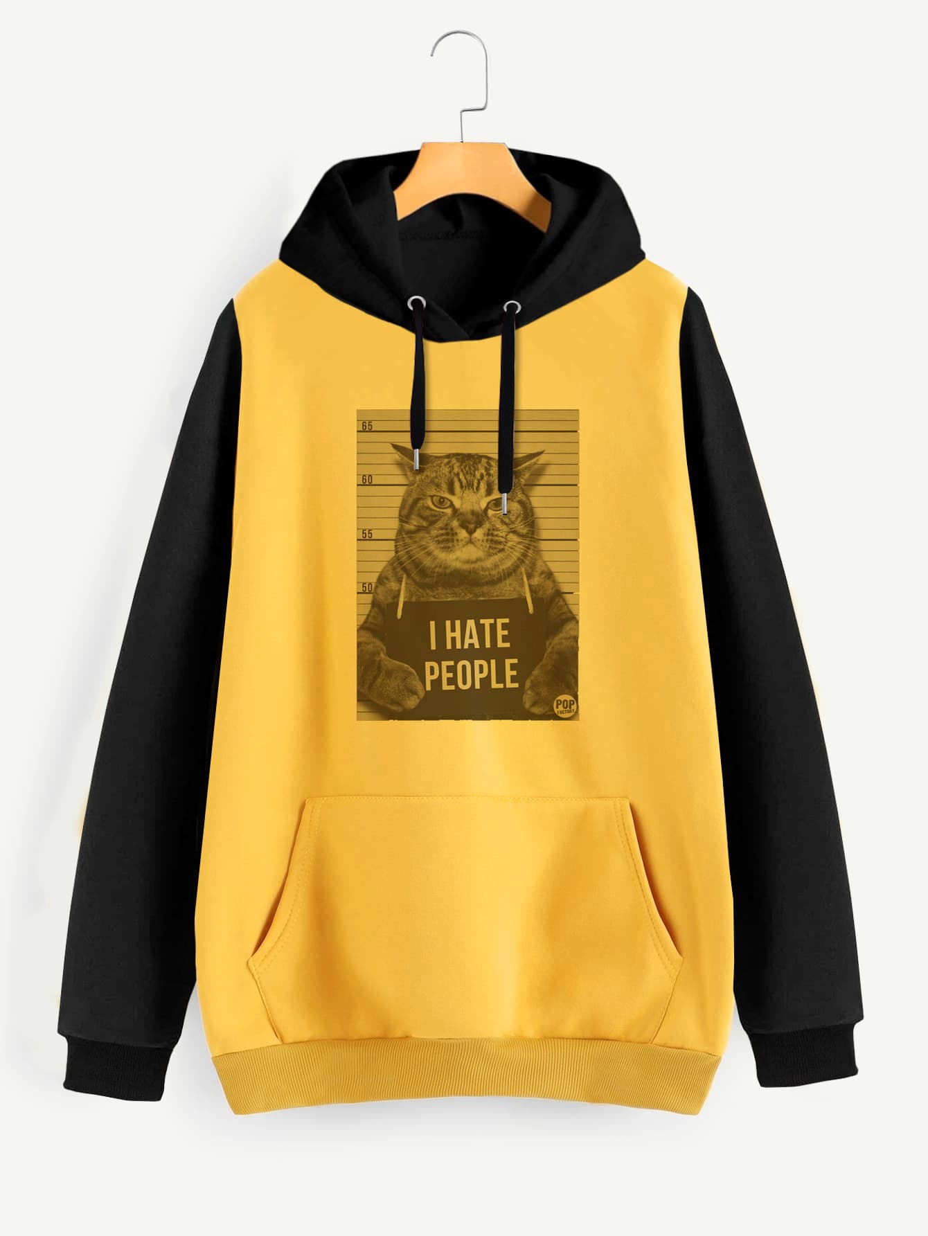 Buzo ancho hoodie I Hate People