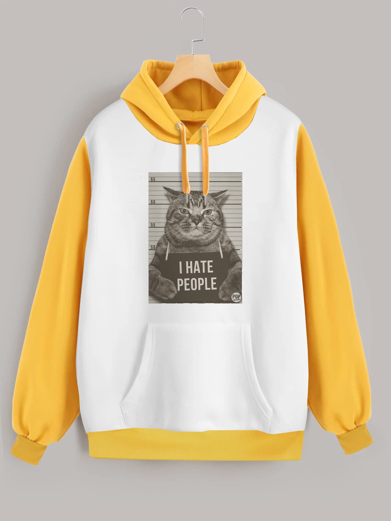Buzo ancho hoodie I Hate People