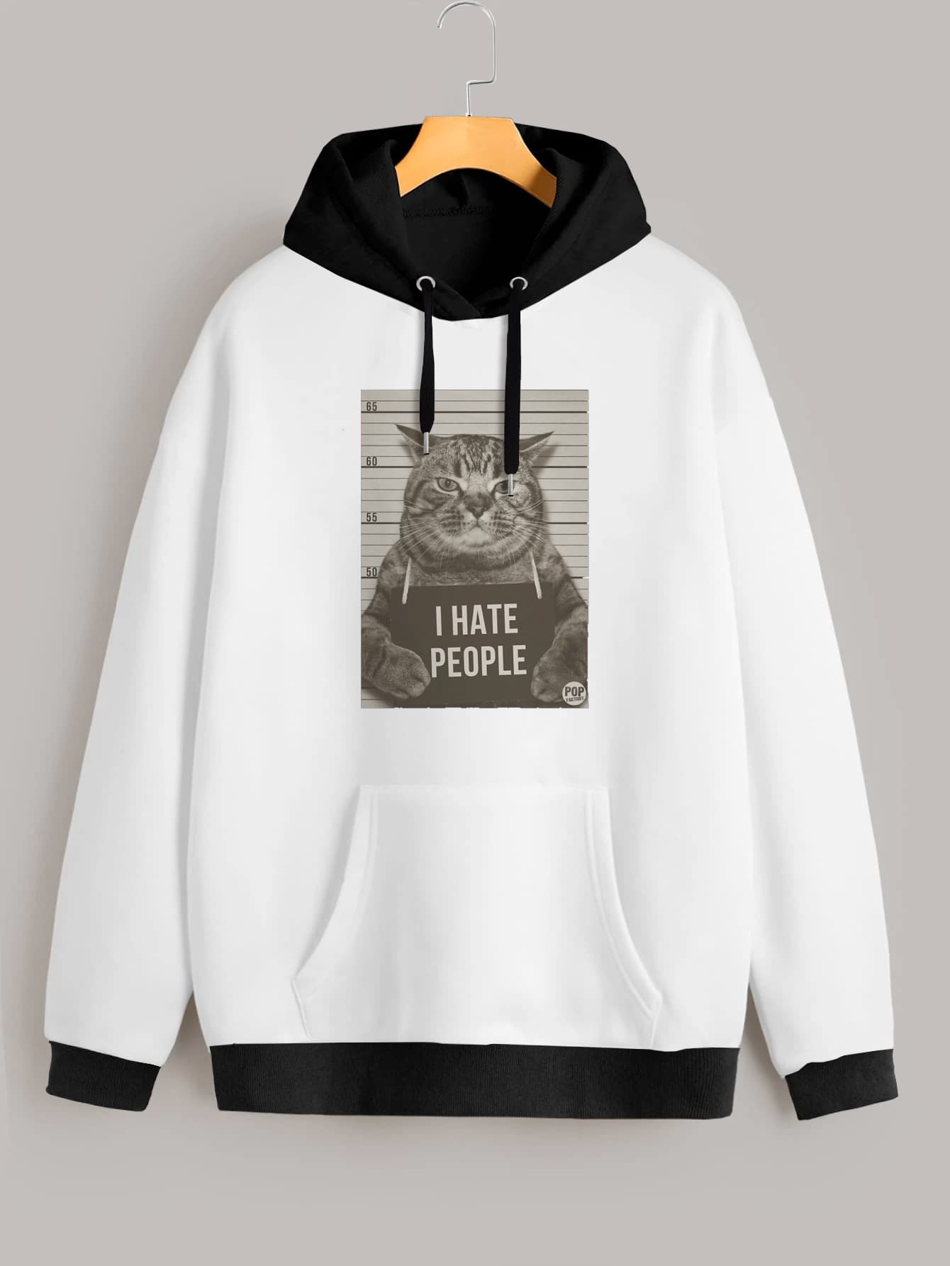 Buzo ancho hoodie I Hate People