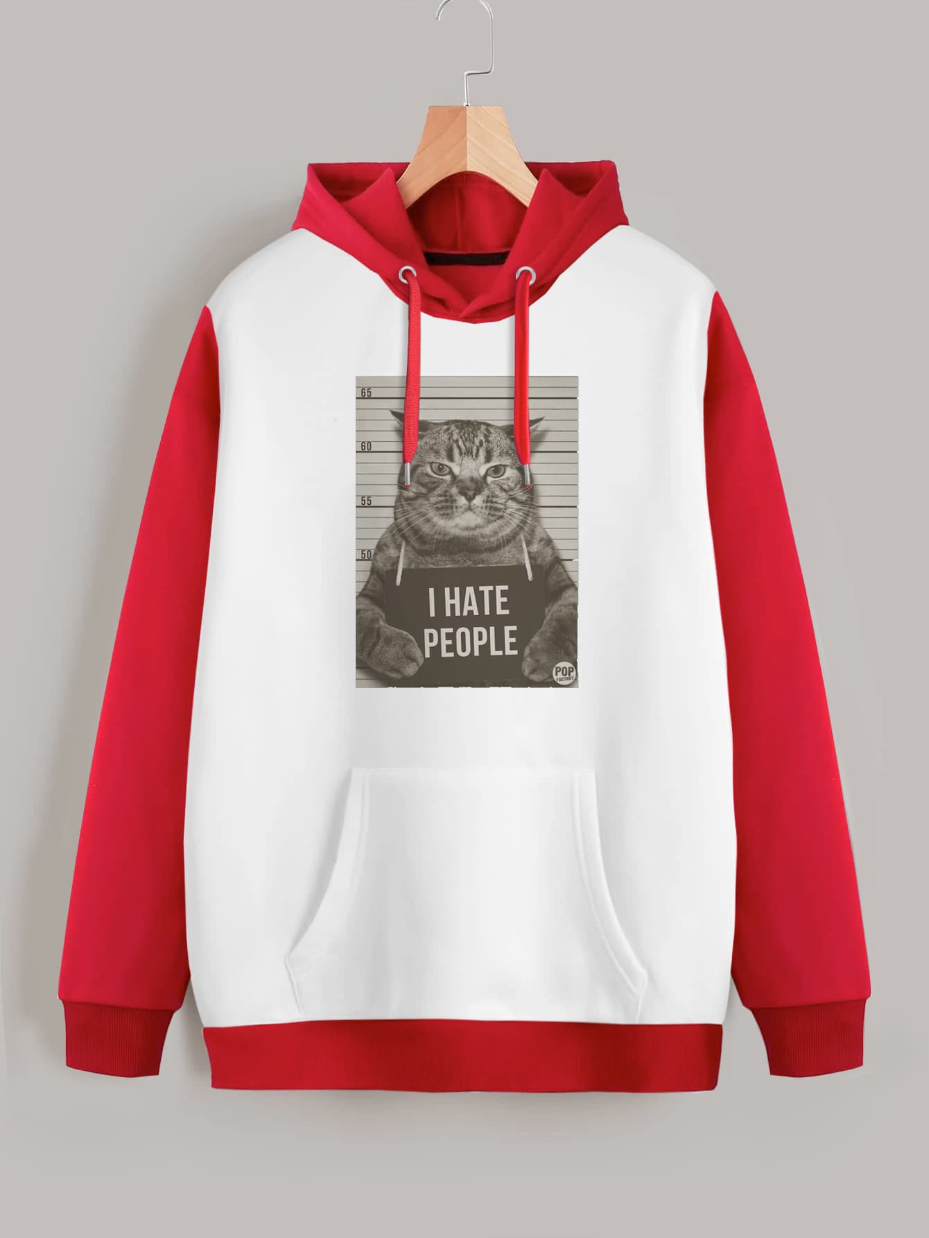 Buzo ancho hoodie I Hate People