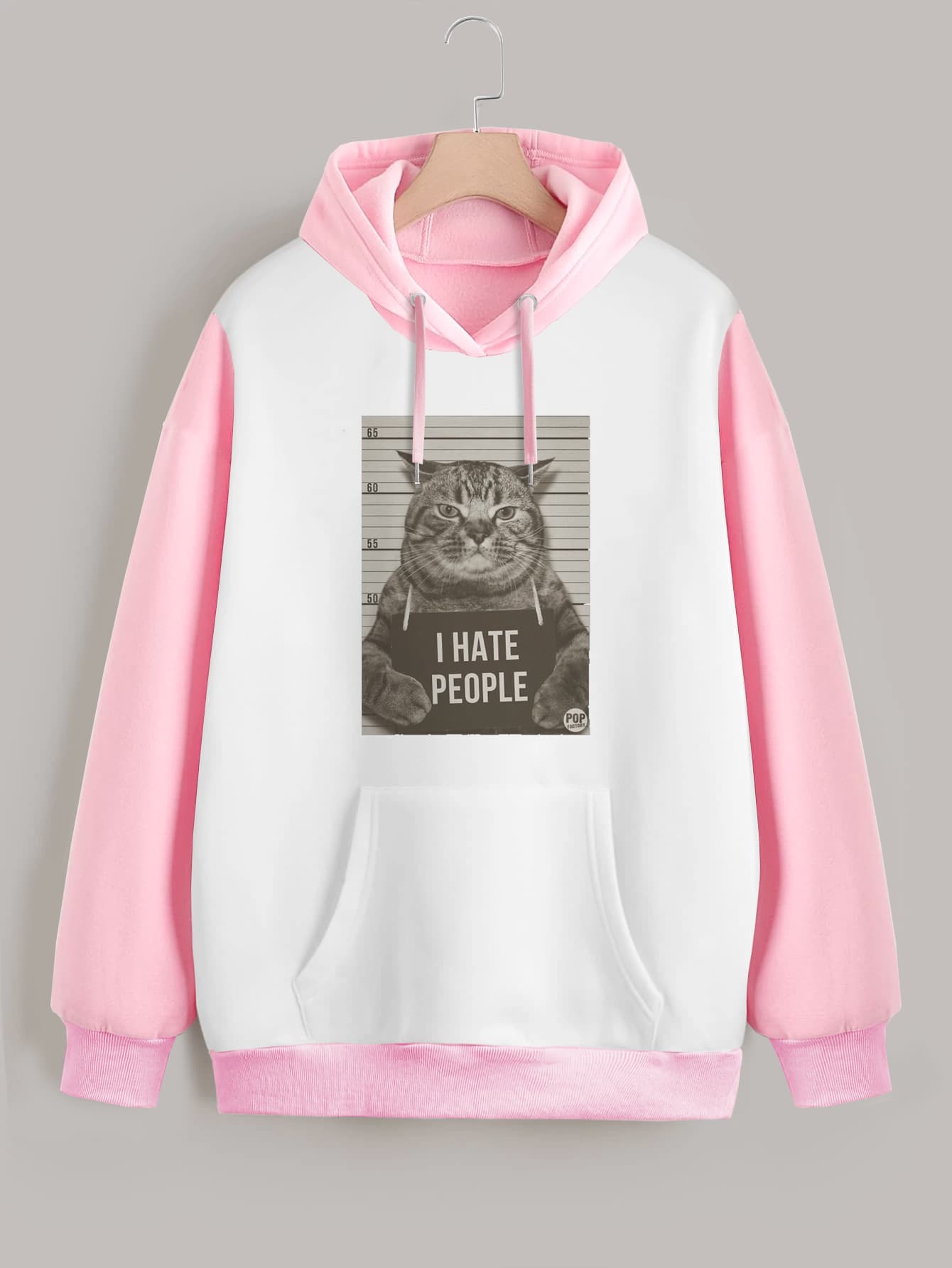 Buzo ancho hoodie I Hate People