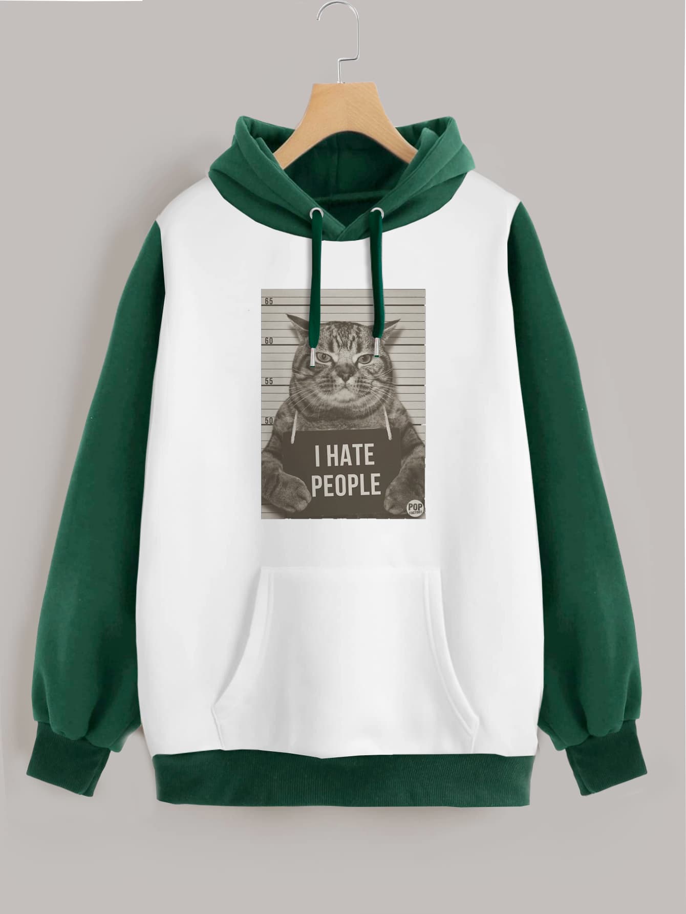 Buzo ancho hoodie I Hate People
