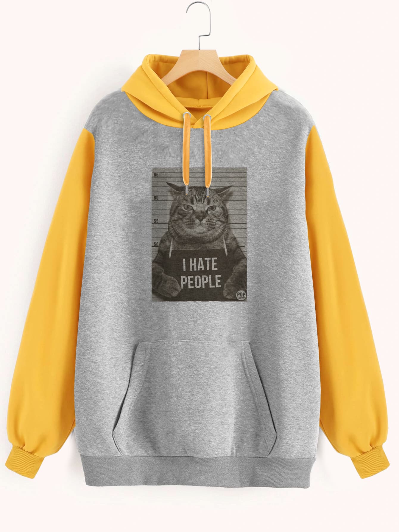 Buzo ancho hoodie I Hate People