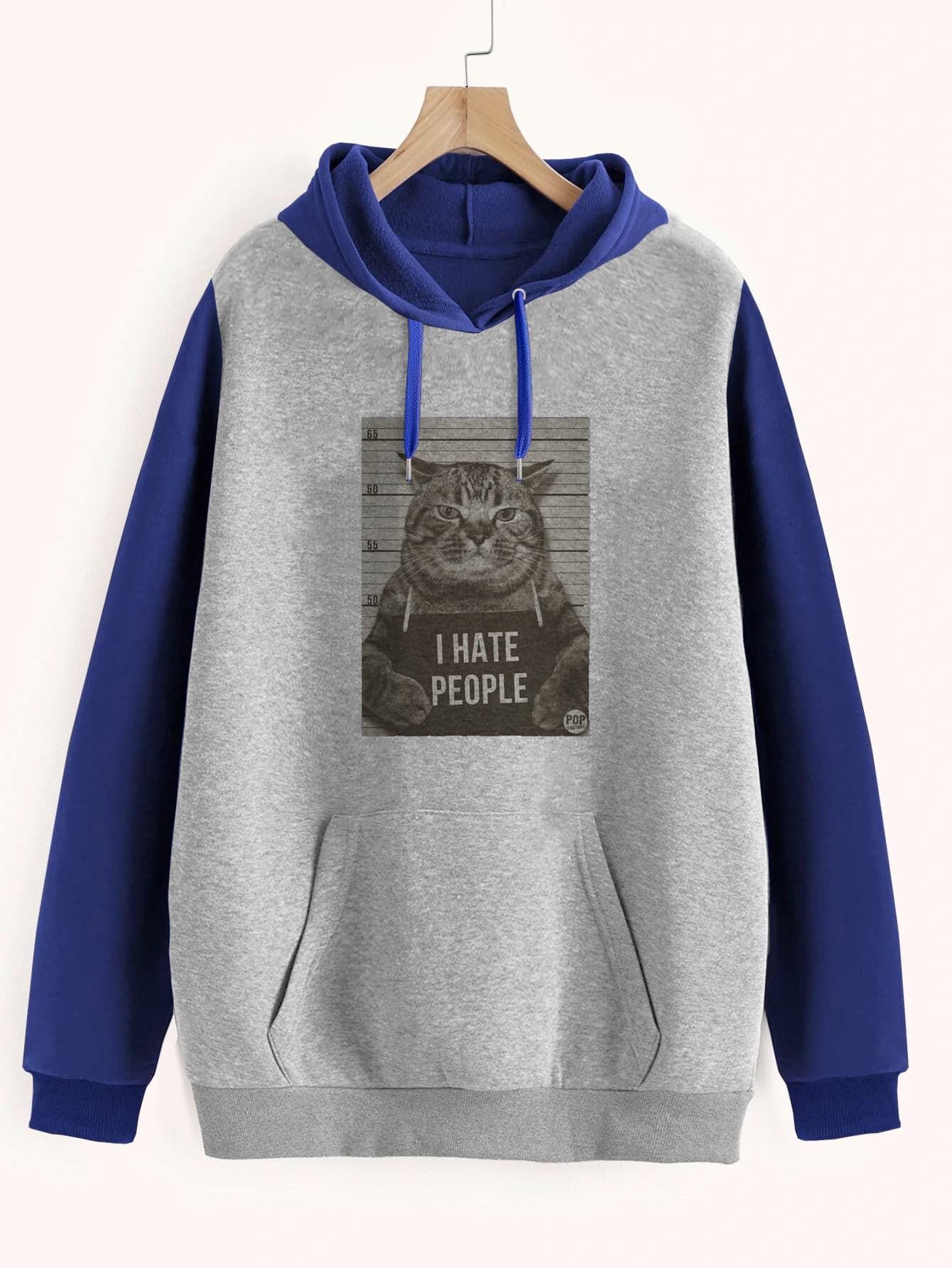 Buzo ancho hoodie I Hate People