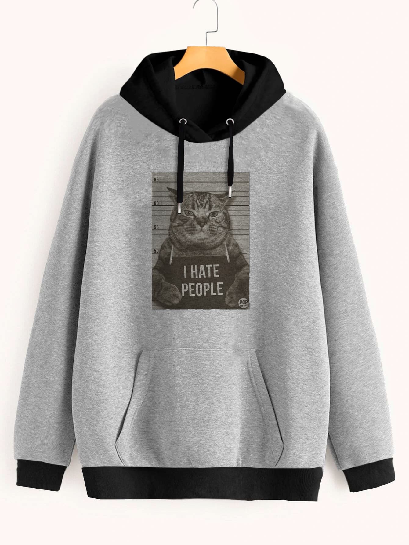 Buzo ancho hoodie I Hate People