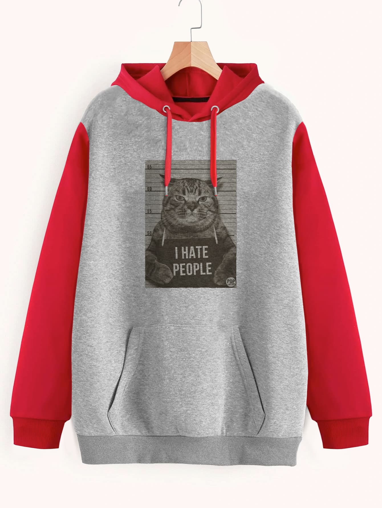 Buzo ancho hoodie I Hate People