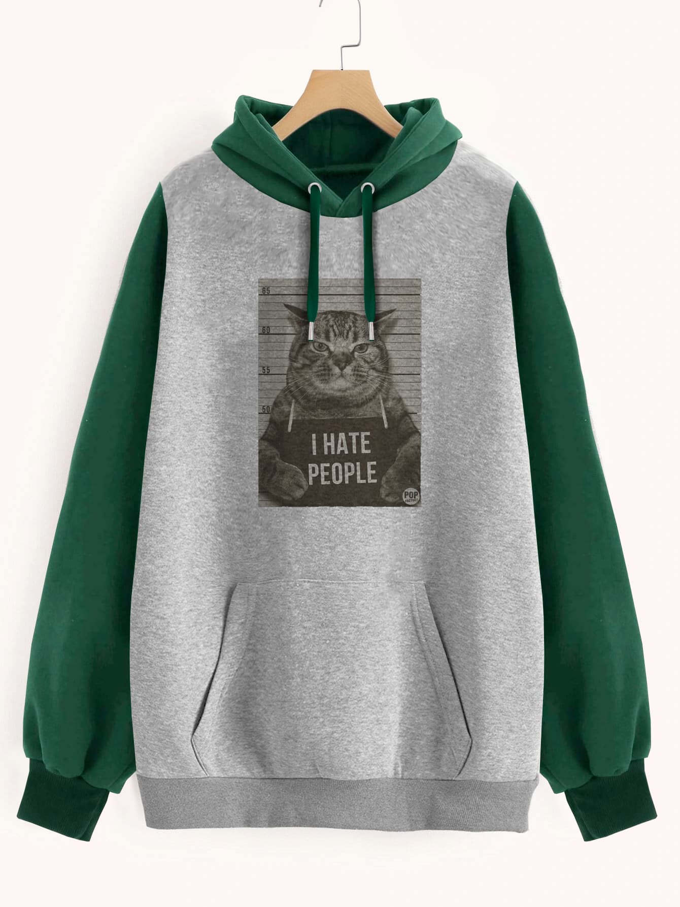 Buzo ancho hoodie I Hate People