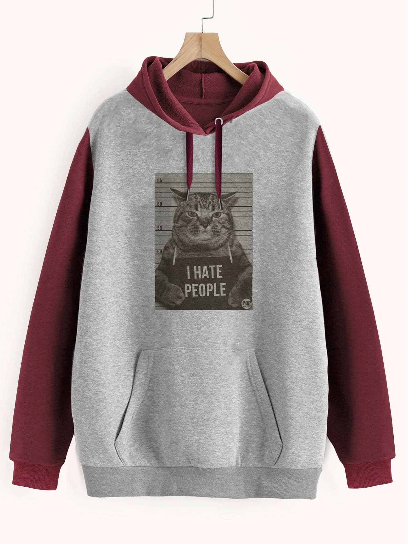 Buzo ancho hoodie I Hate People