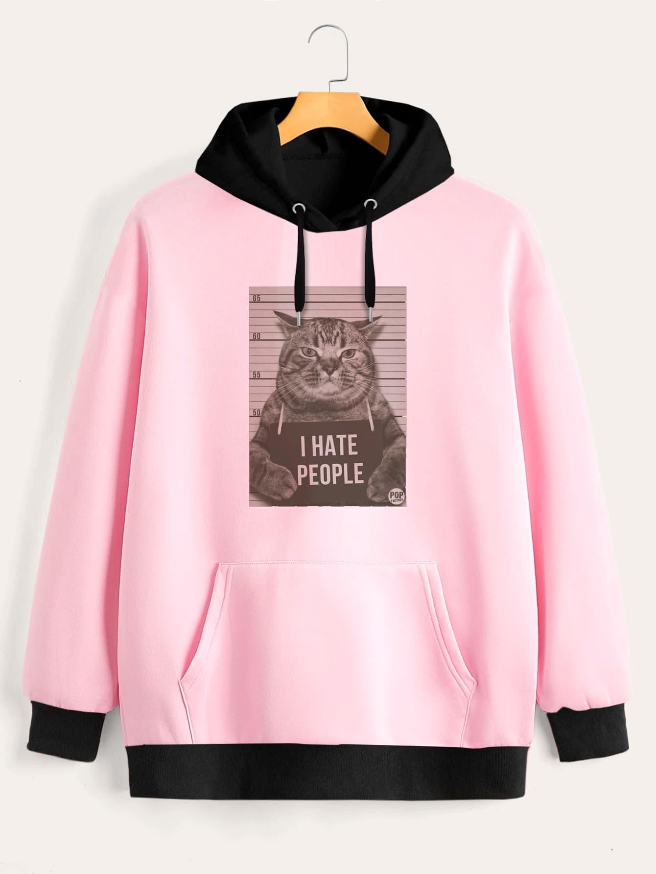 Buzo ancho hoodie I Hate People