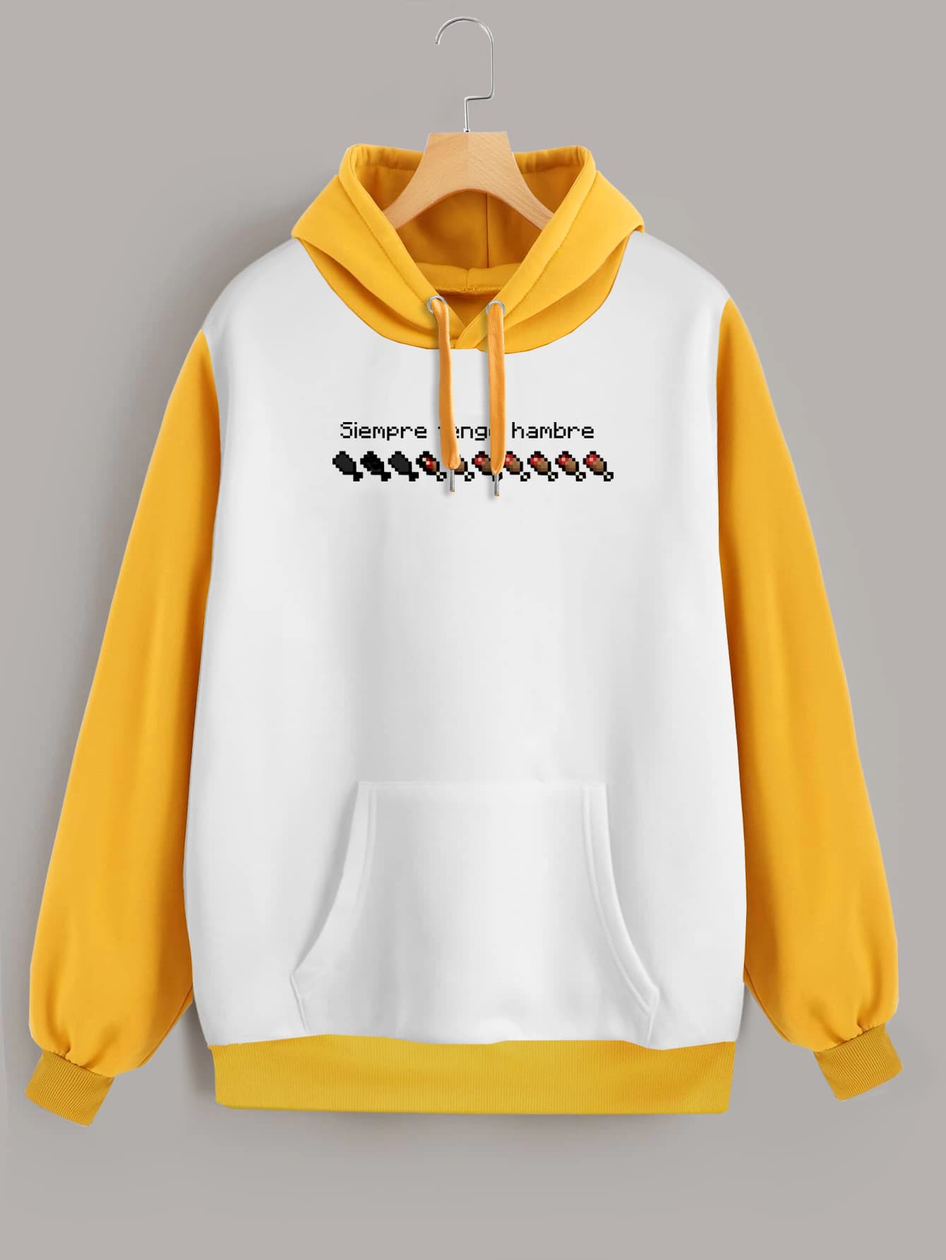 Buzo ancho hoodie Hambre Minecraft