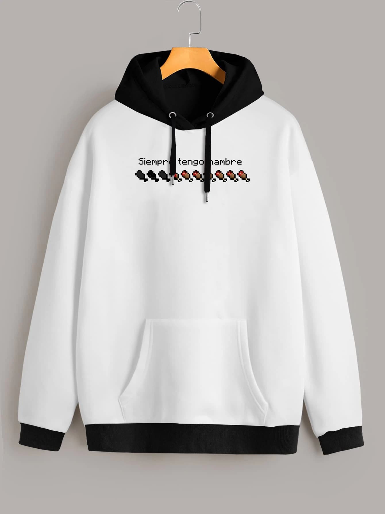 Buzo ancho hoodie Hambre Minecraft