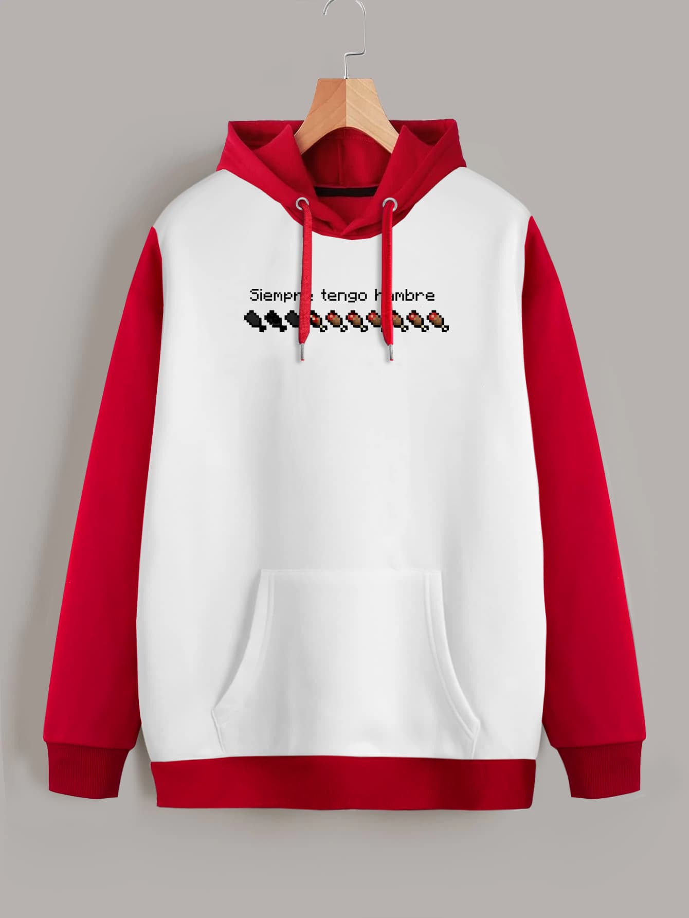 Buzo ancho hoodie Hambre Minecraft
