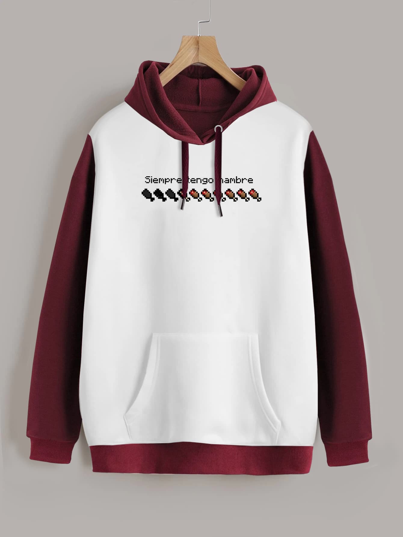 Buzo ancho hoodie Hambre Minecraft