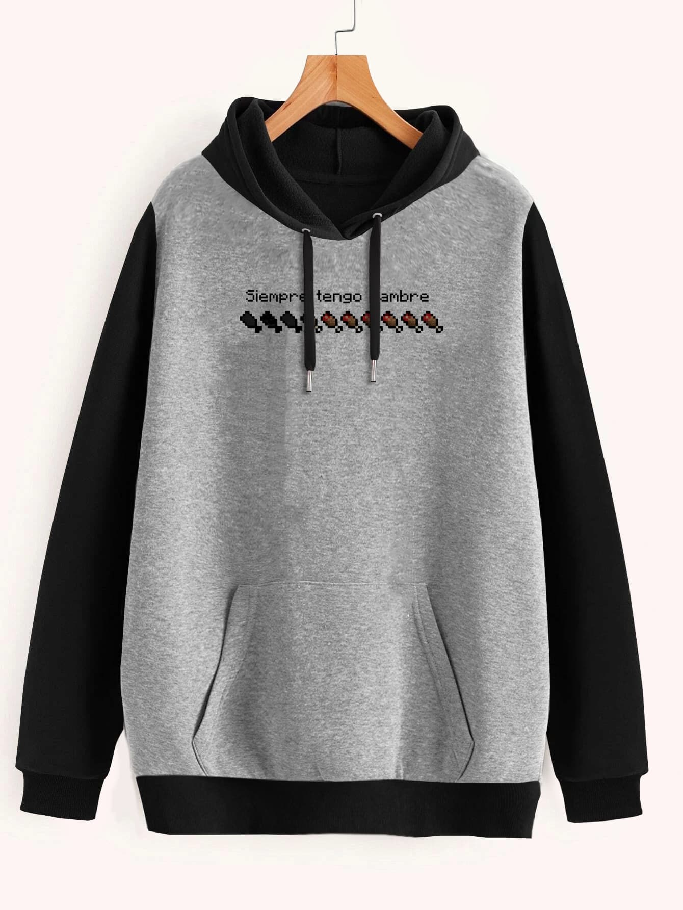 Buzo ancho hoodie Hambre Minecraft