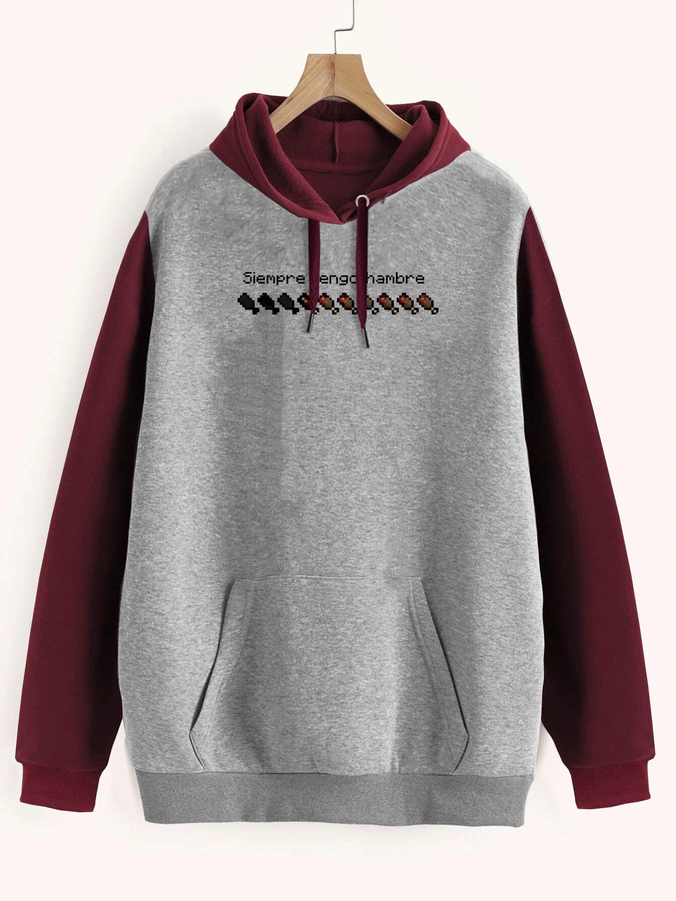 Buzo ancho hoodie Hambre Minecraft