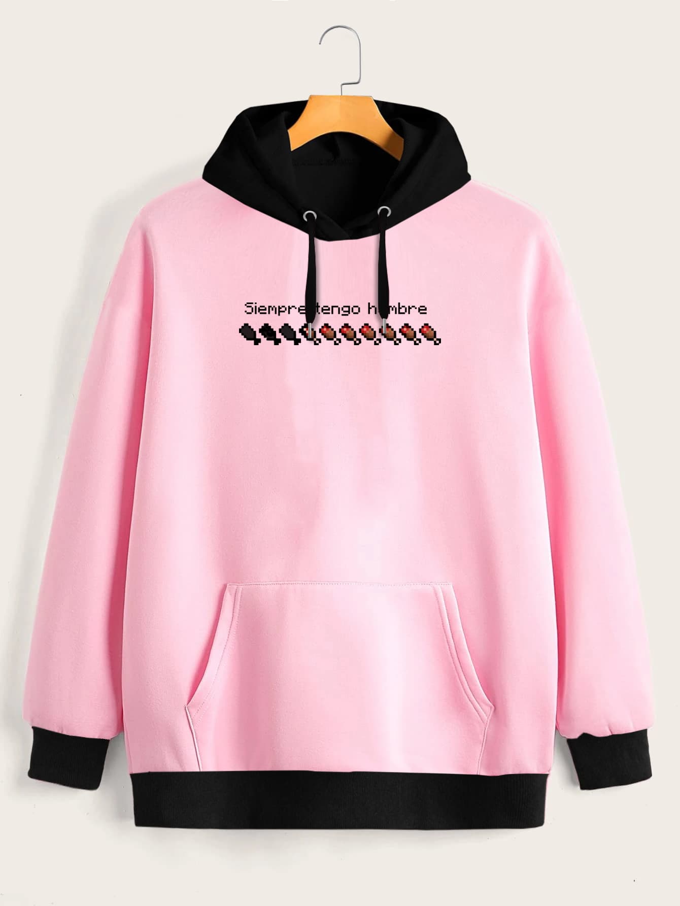 Buzo ancho hoodie Hambre Minecraft