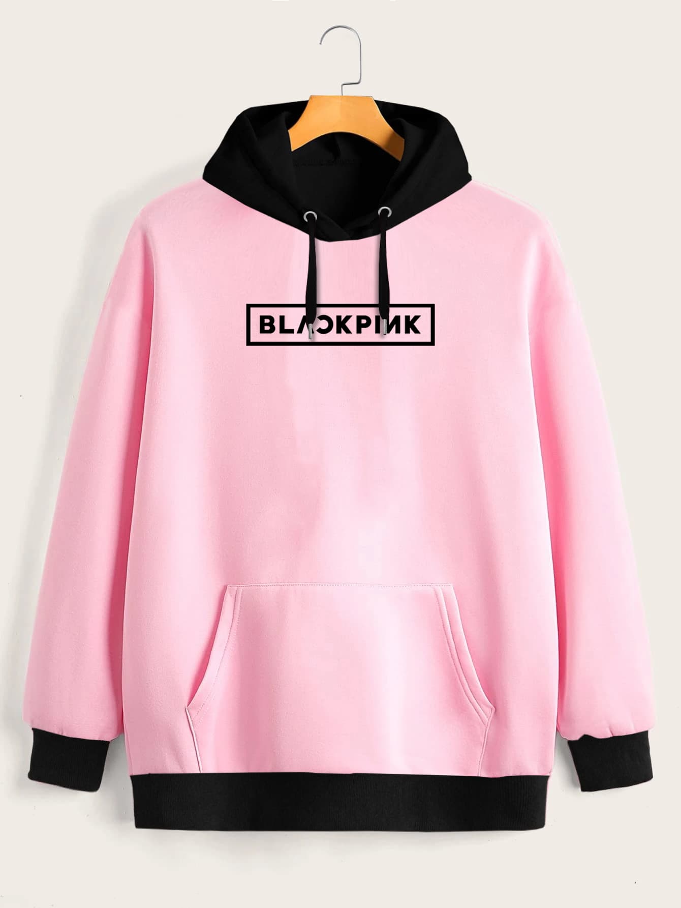 Buzo ancho hoodie Blackpink