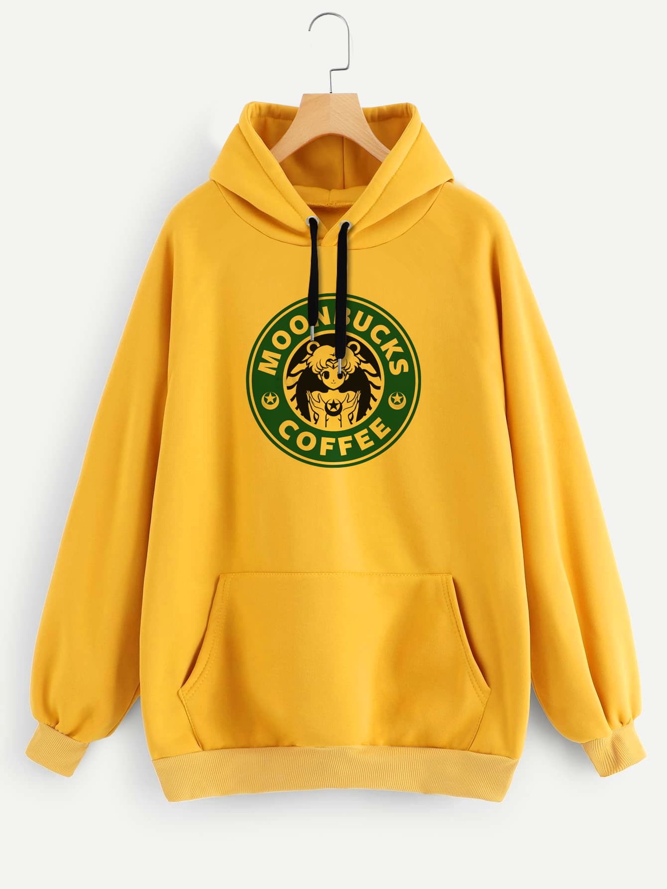Buzo ancho hoodie Moonbucks Coffee