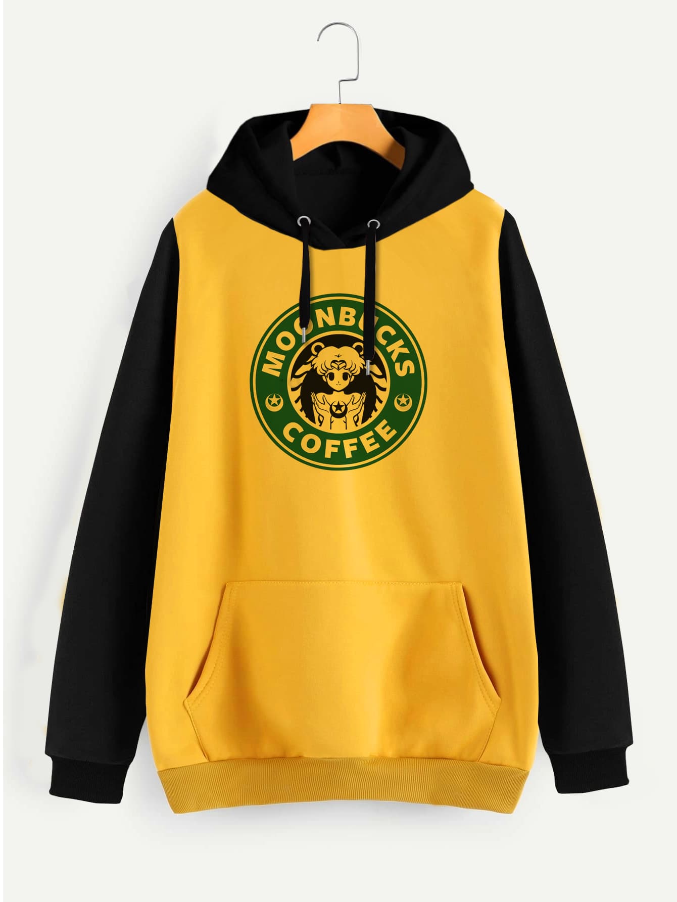Buzo ancho hoodie Moonbucks Coffee