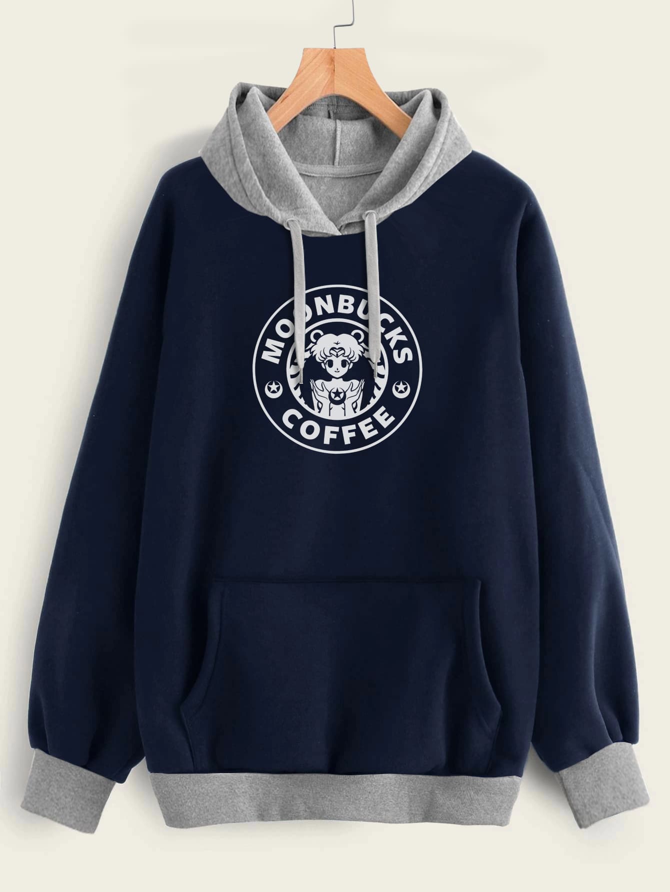 Buzo ancho hoodie Moonbucks Coffee